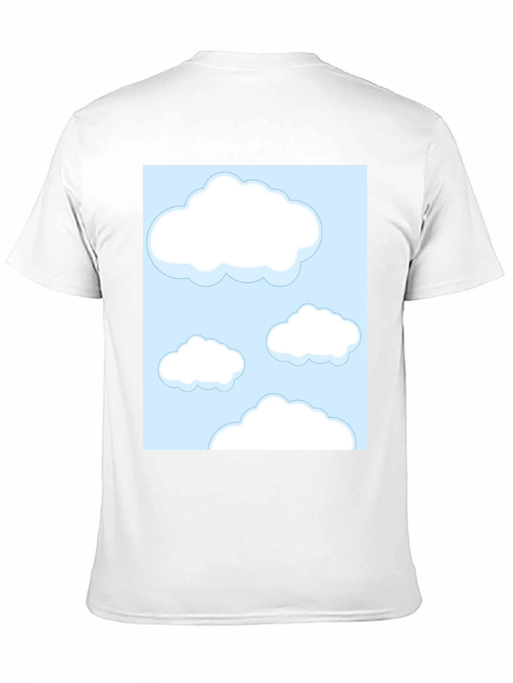 Cloud Print Black Tee