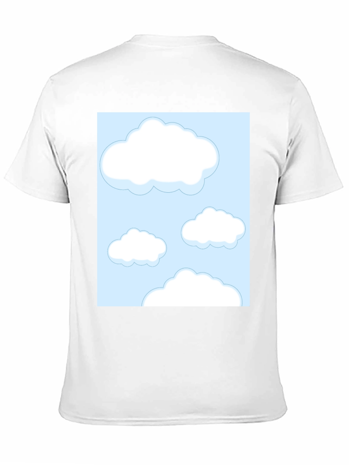 Cloud Print Black Tee
