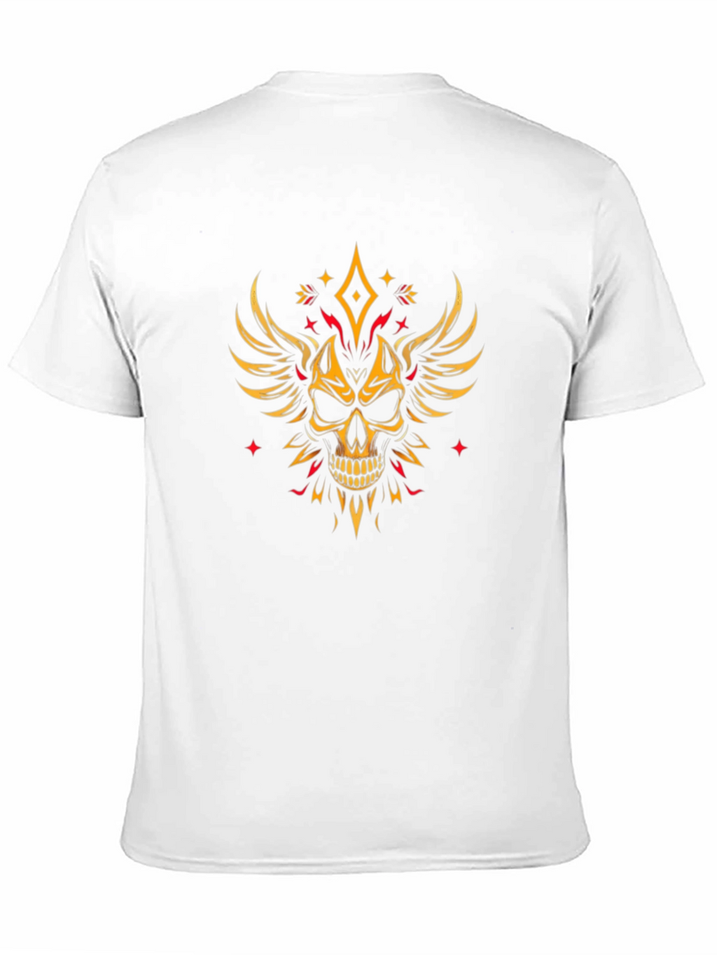 Winged Skull Graphic Tee - Edgy Black T-Shirt
