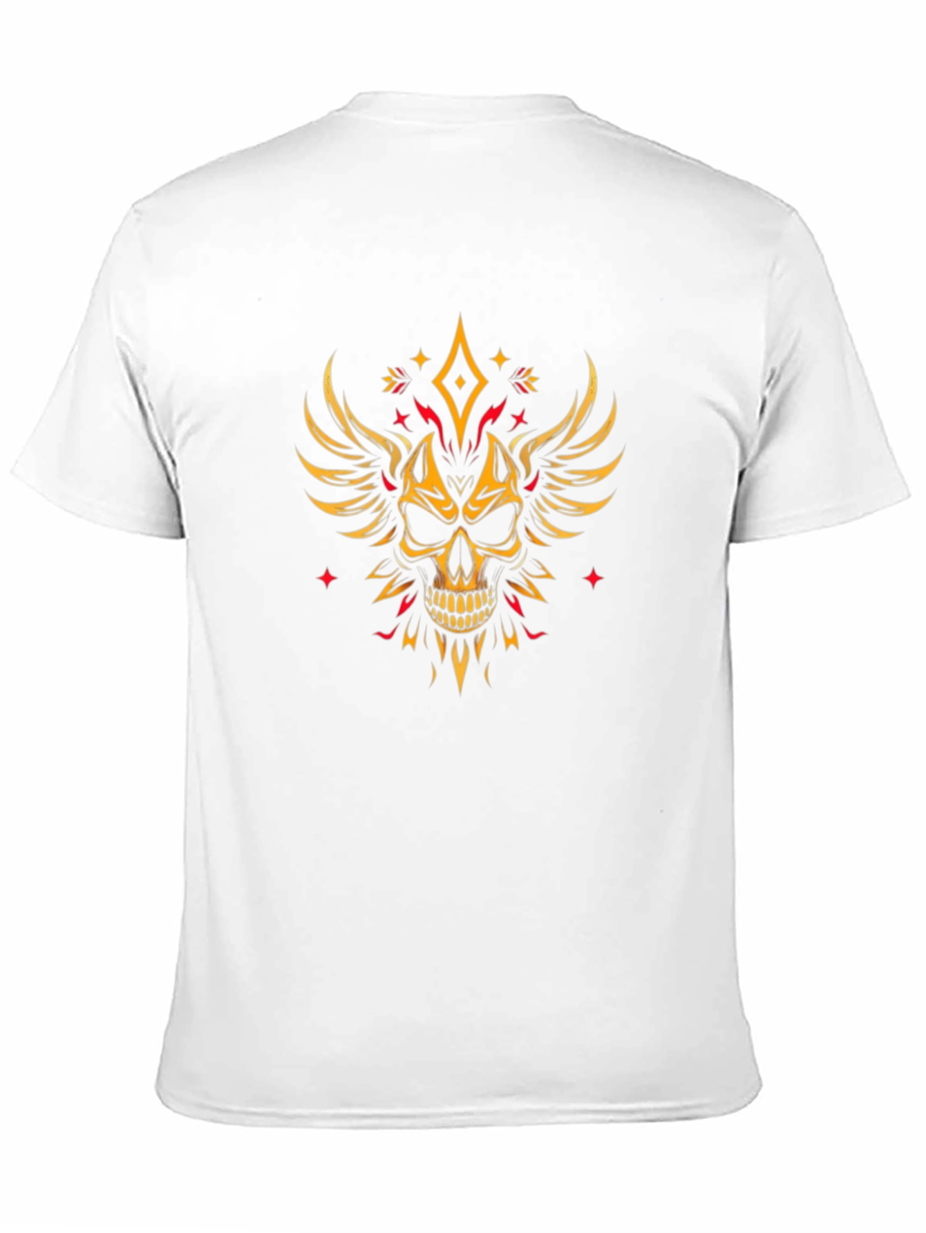 Winged Skull Graphic Tee - Edgy Black T-Shirt
