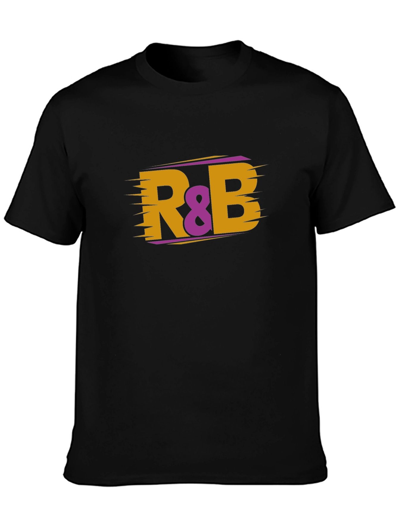 R&B Music T-Shirt - Black Cotton Blend Tee