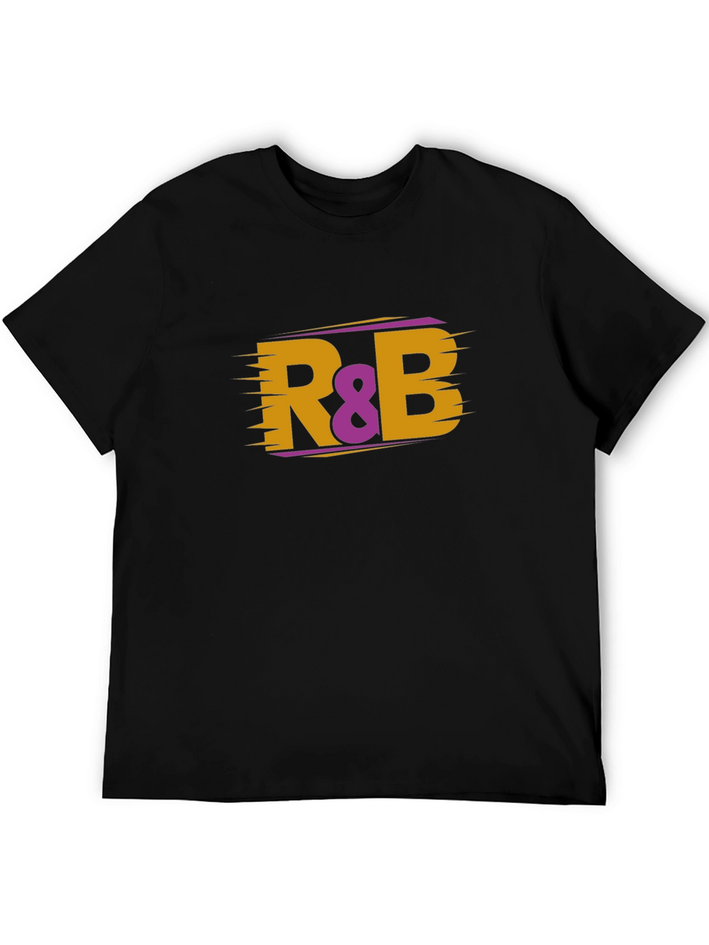 R&B Music T-Shirt - Black Cotton Blend Tee