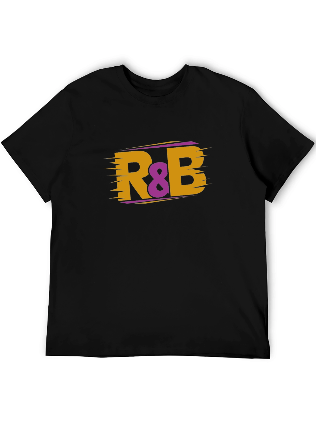 R&B Music T-Shirt - Black Cotton Blend Tee