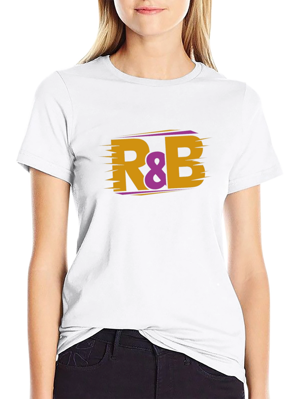 R&B Music T-Shirt - Black Cotton Blend Tee