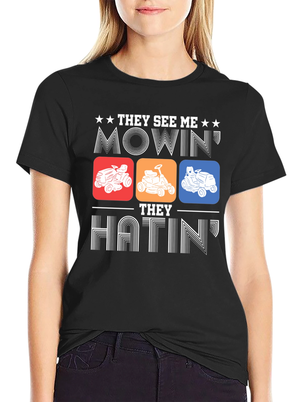 Mowing Humor Graphic Tee