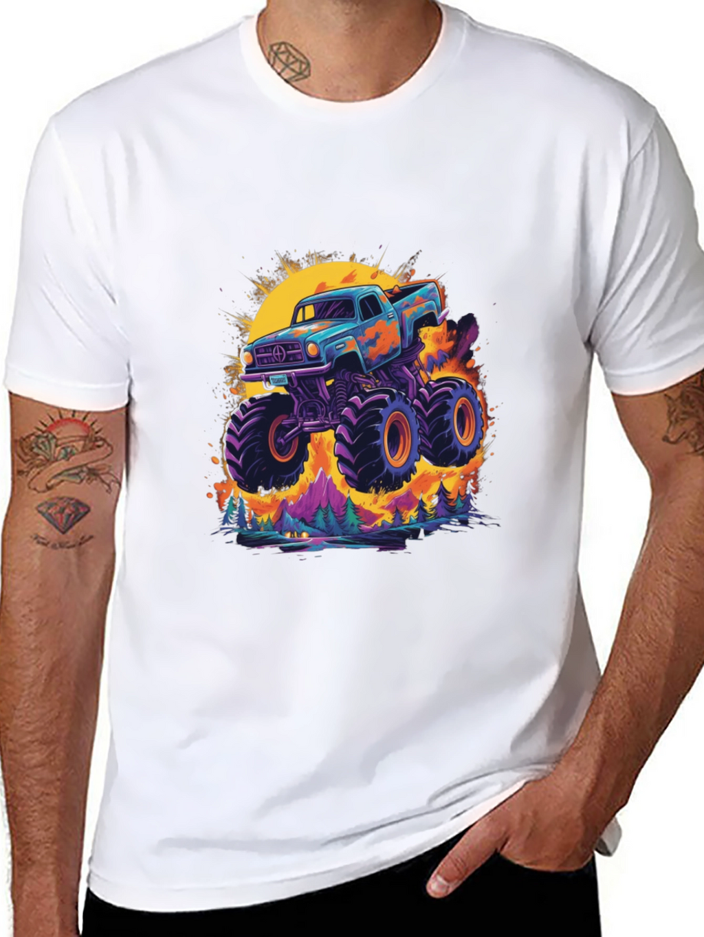 Monster Truck Graphic Tee - Bold & Unique