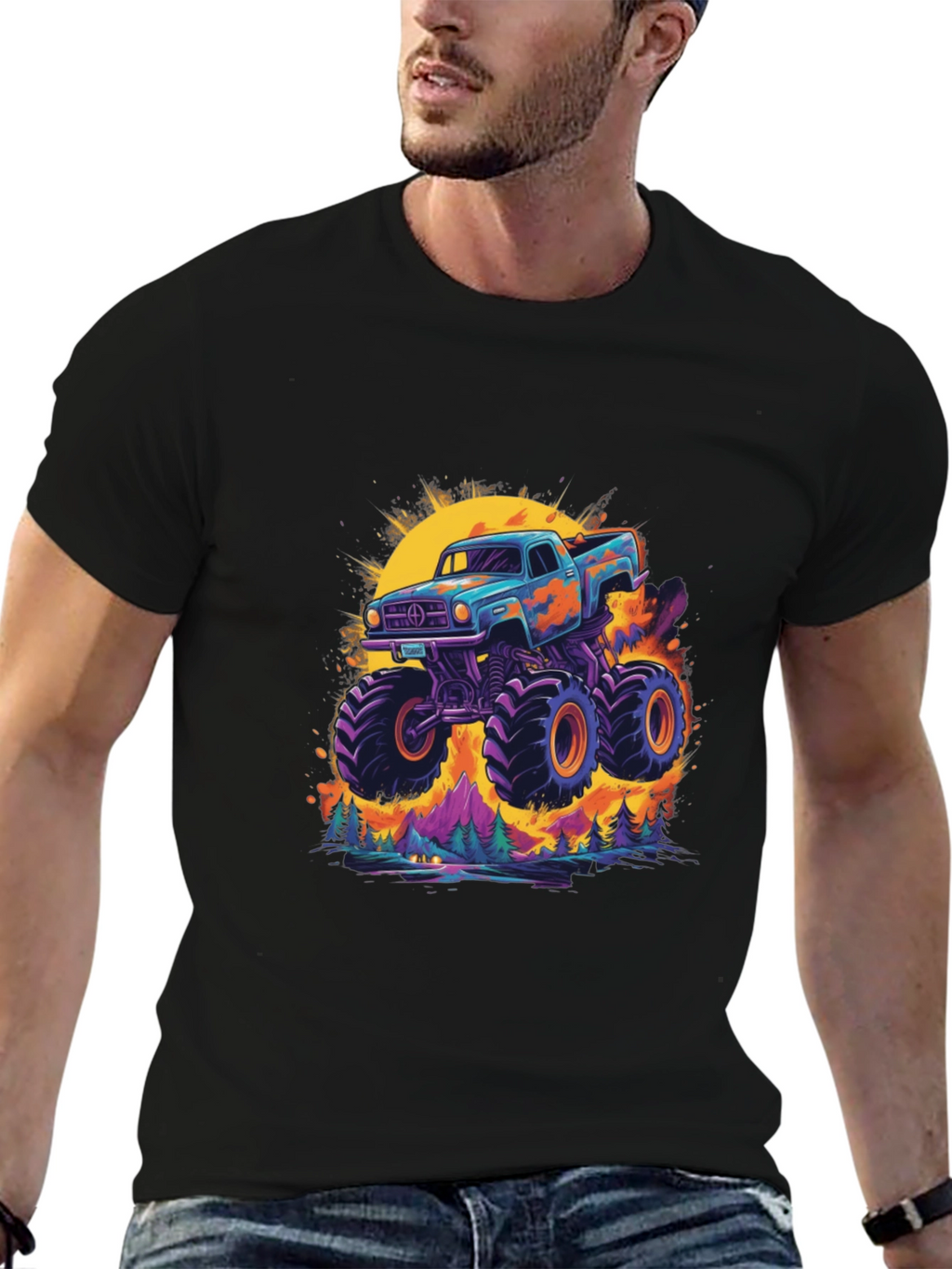 Monster Truck Graphic Tee - Bold & Unique