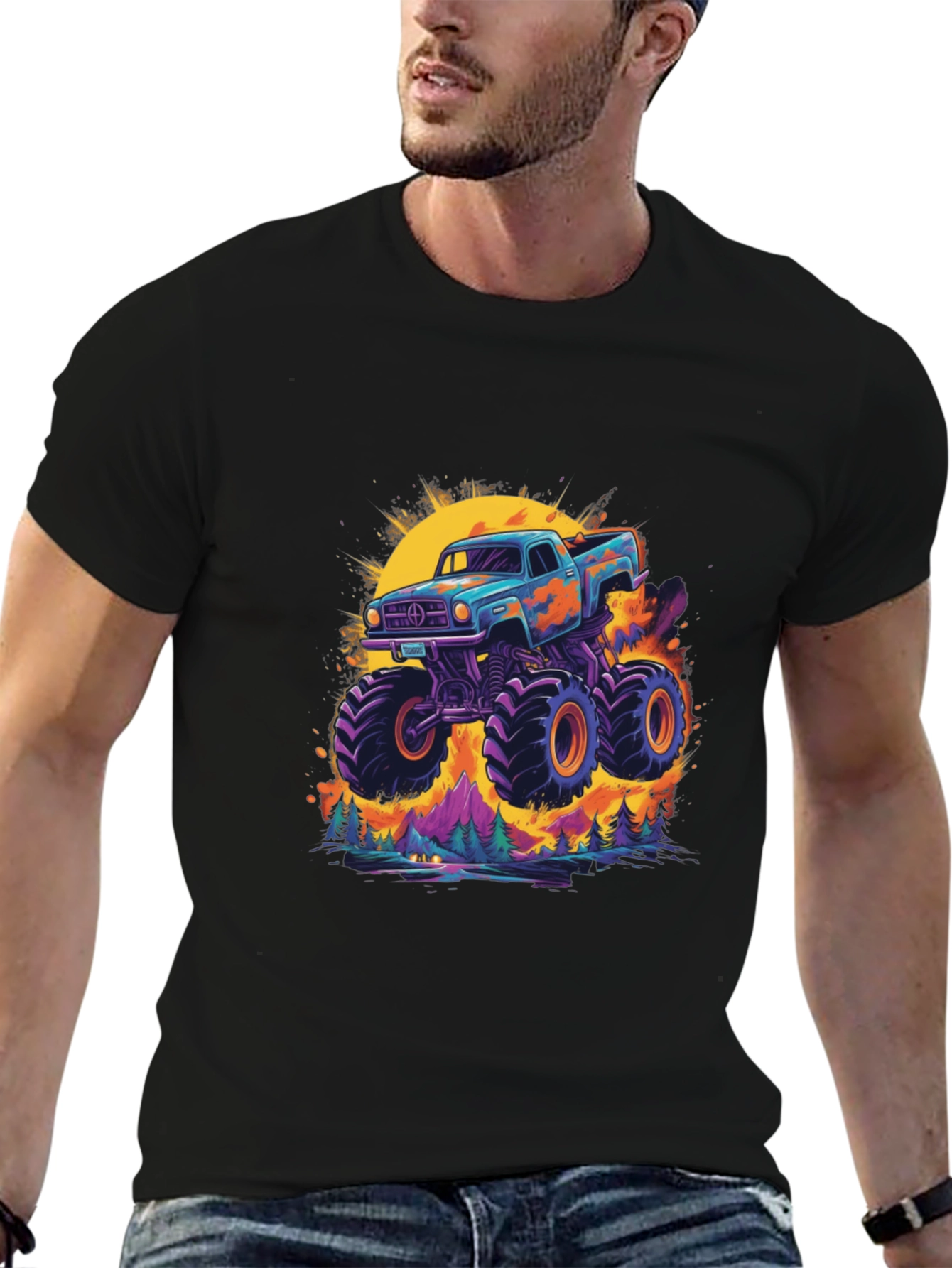 Monster Truck Graphic Tee - Bold & Unique
