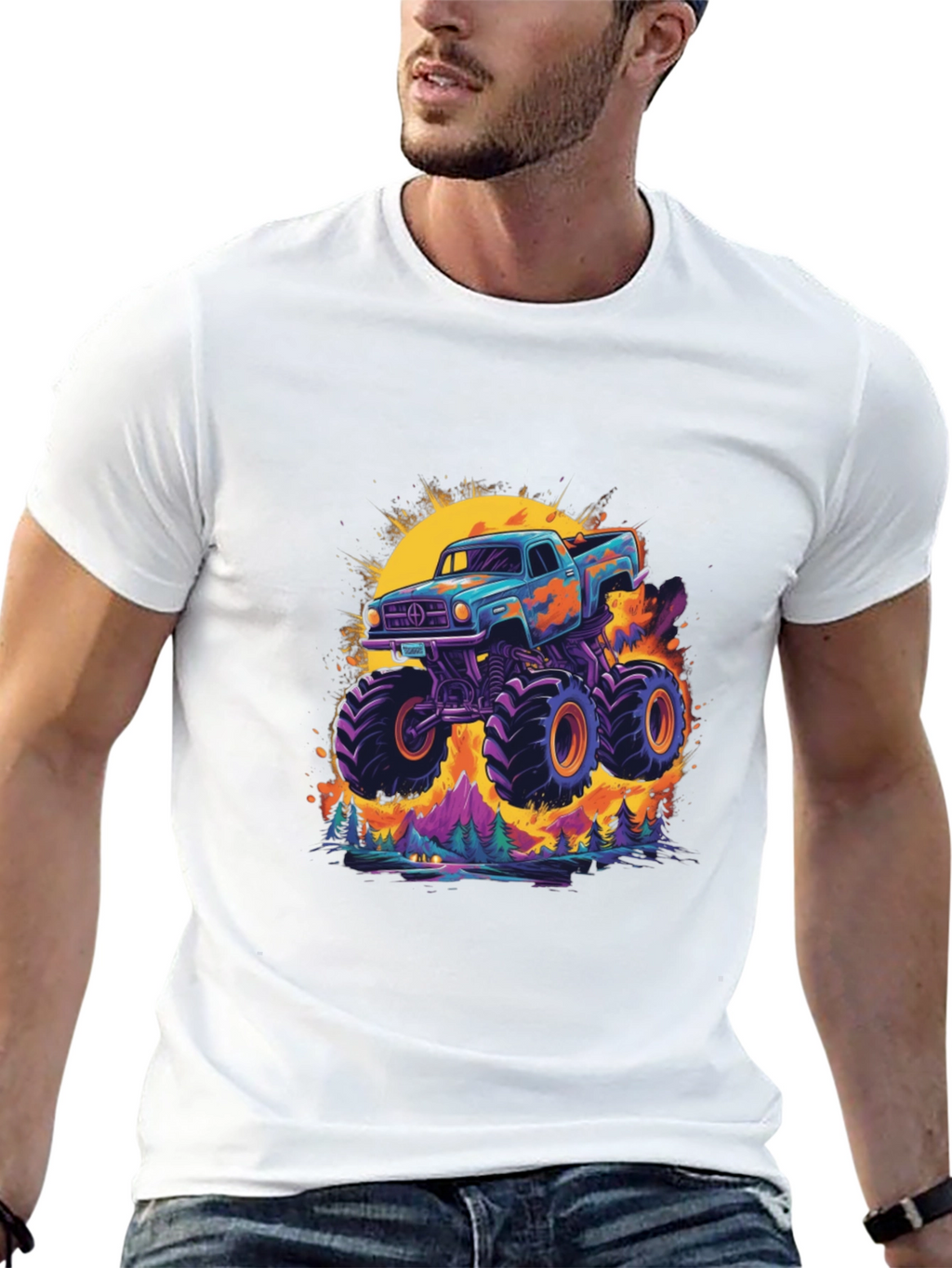Monster Truck Graphic Tee - Bold & Unique
