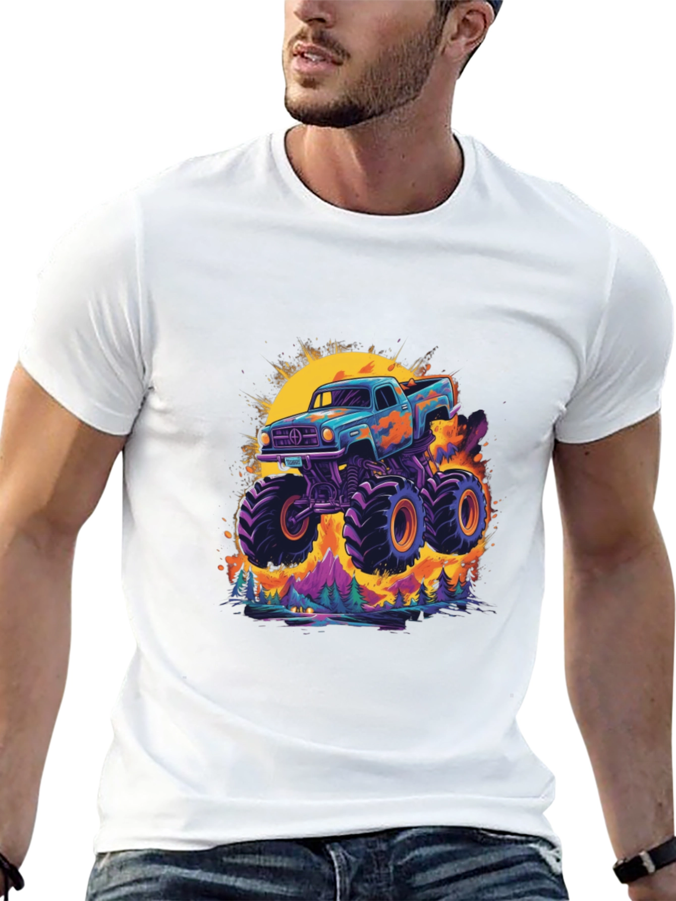 Monster Truck Graphic Tee - Bold & Unique