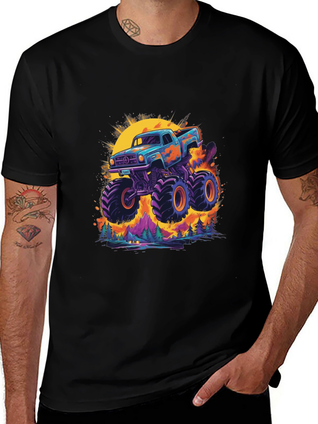 Monster Truck Graphic Tee - Bold & Unique