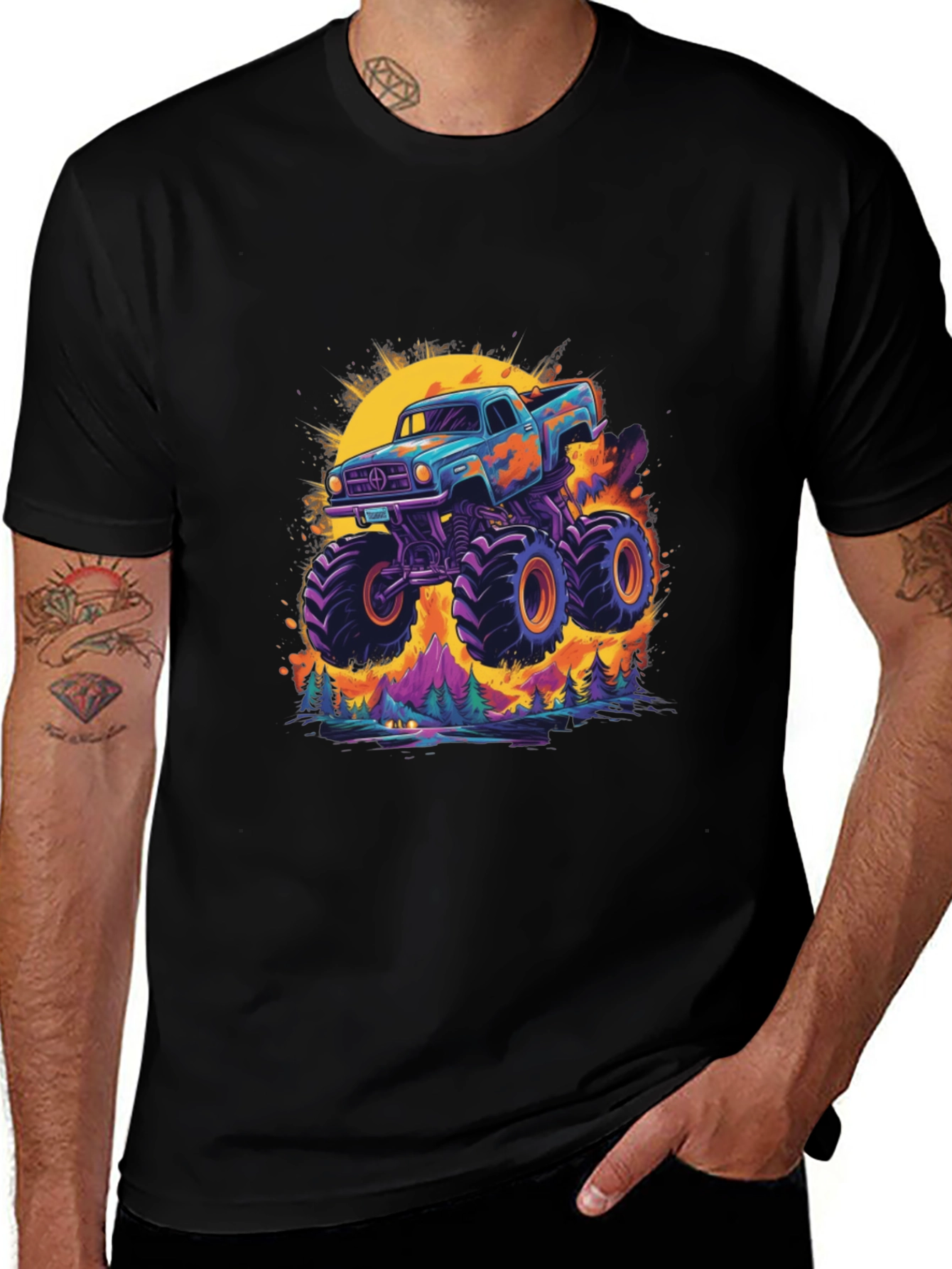 Monster Truck Graphic Tee - Bold & Unique