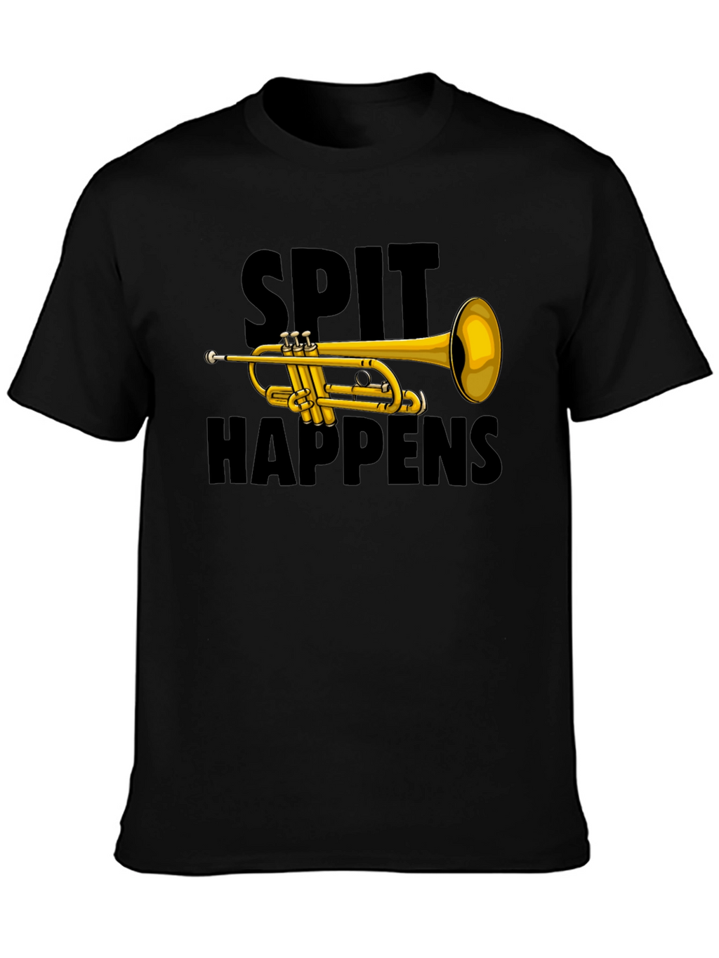 Spit Happens Trumpet Graphic Tee