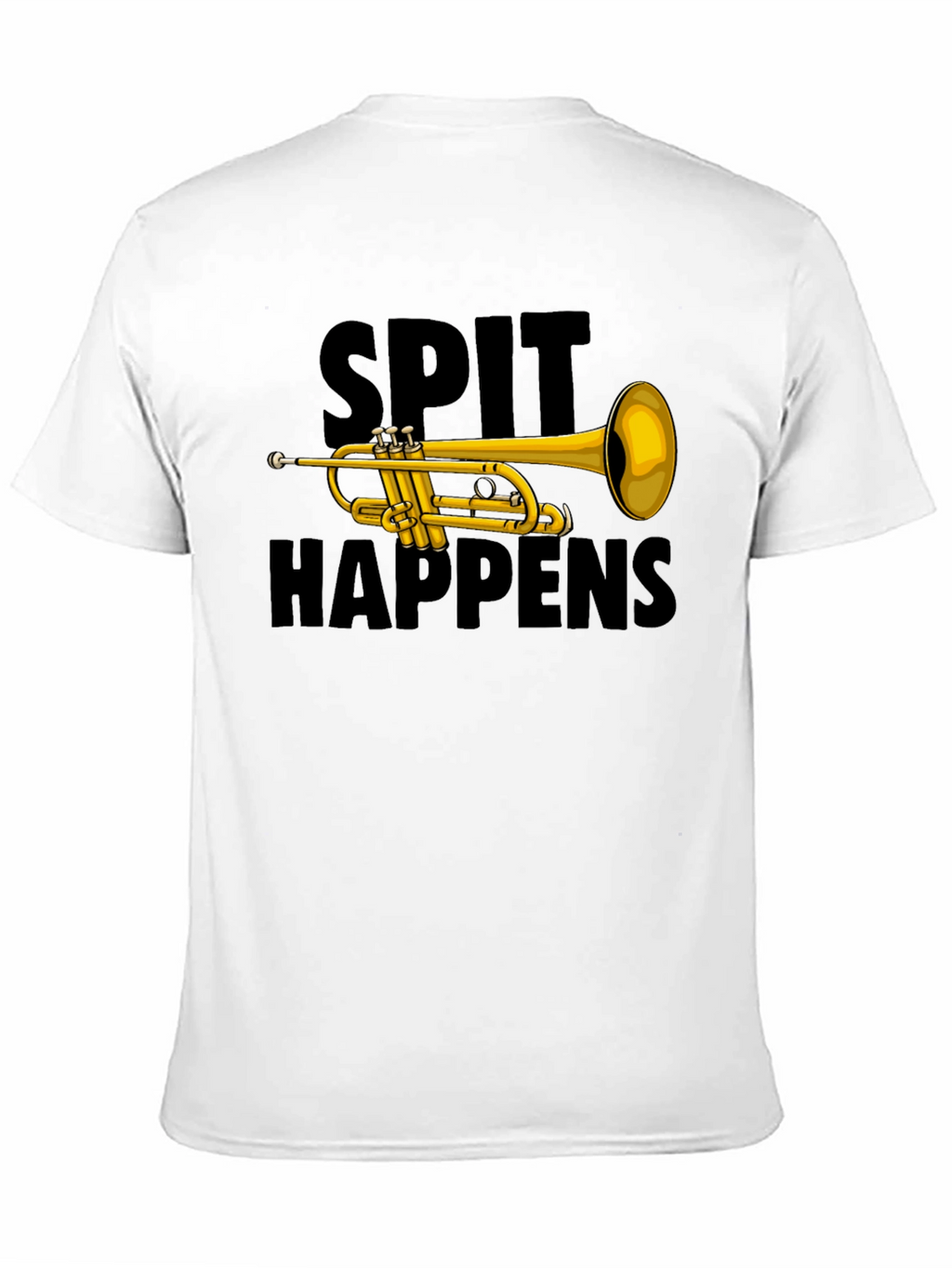 Spit Happens Trumpet Graphic Tee