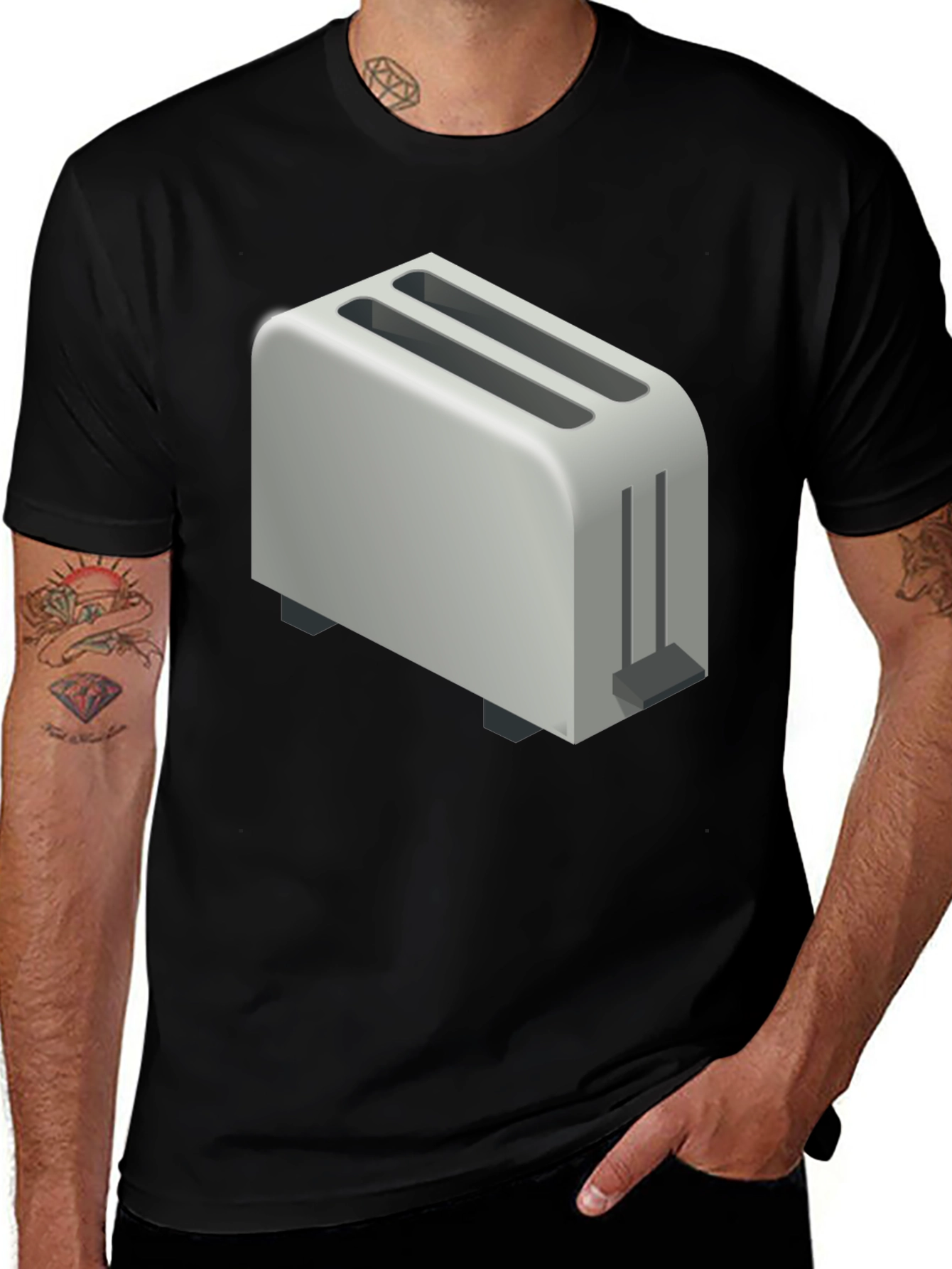 Toaster Graphic T-Shirt - Novelty Tee for Bread Lovers