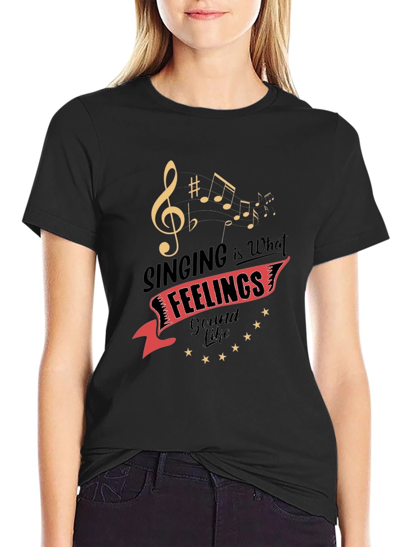 Singing is What Feelings Sound Like Graphic Tee