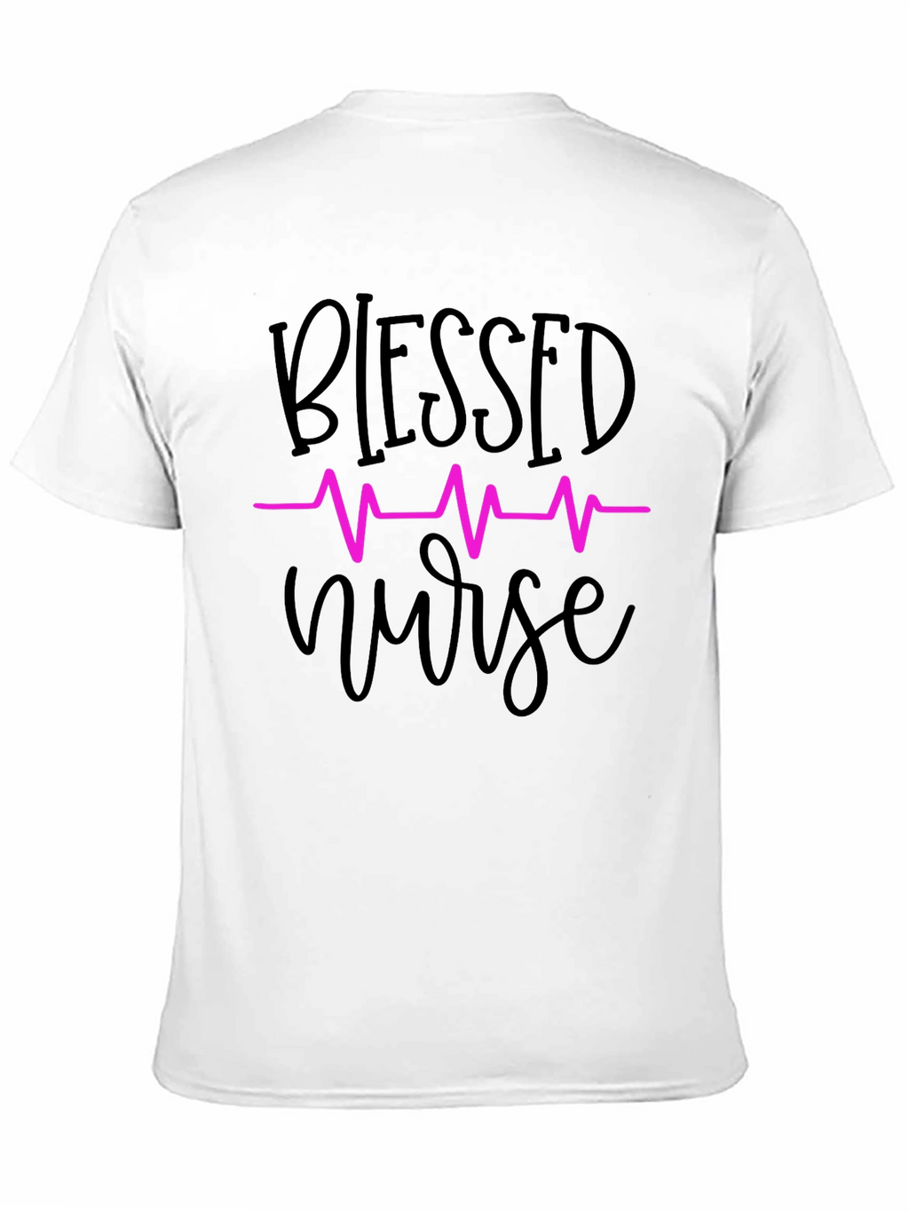 Blessed Nurse T-Shirt - Heartbeat Design