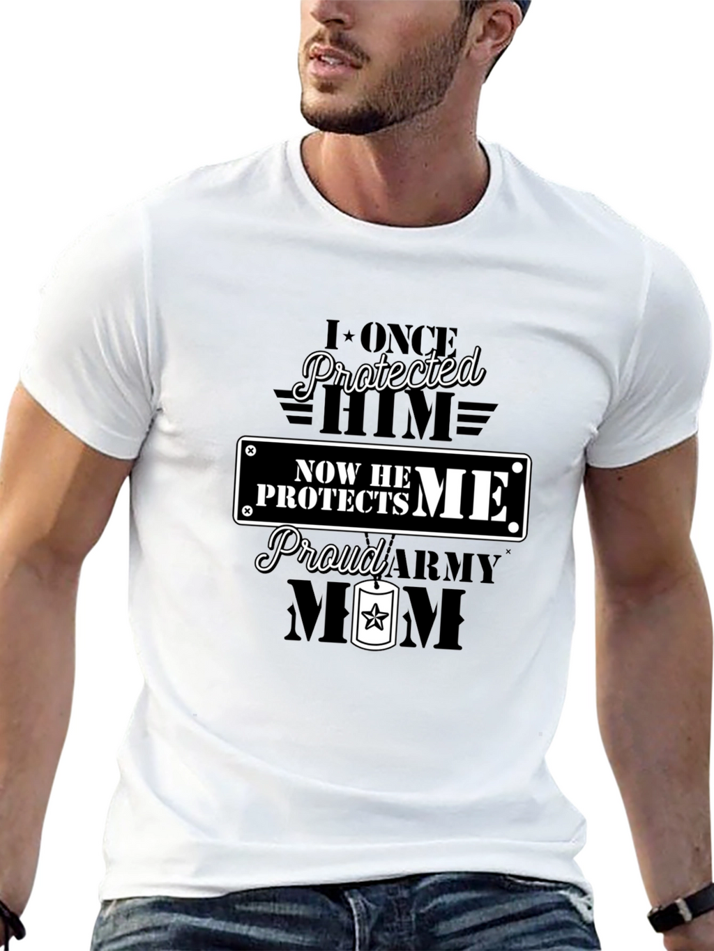 Proud Army Mom Graphic Tee