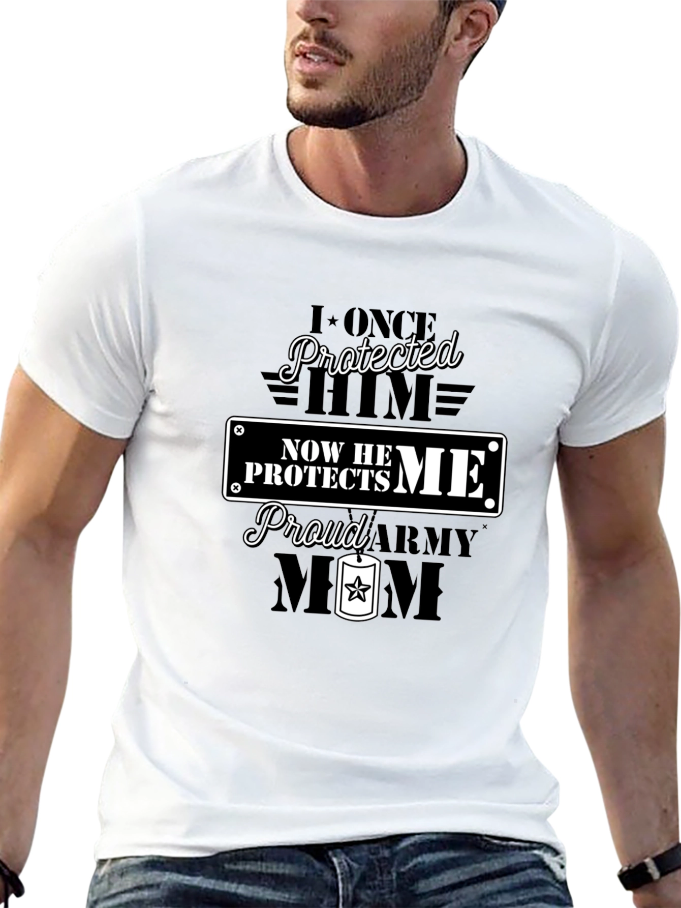 Proud Army Mom Graphic Tee