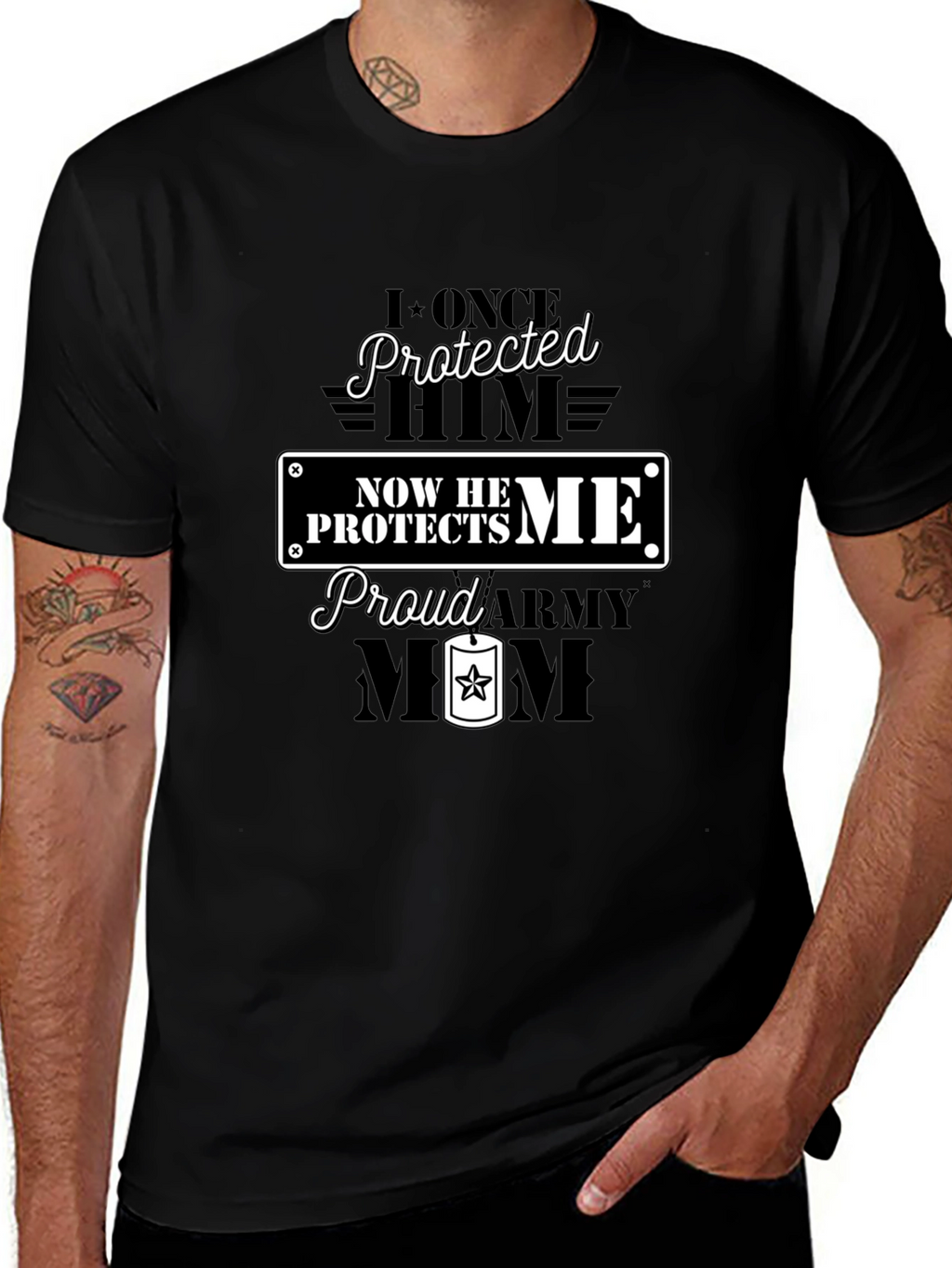 Proud Army Mom Graphic Tee