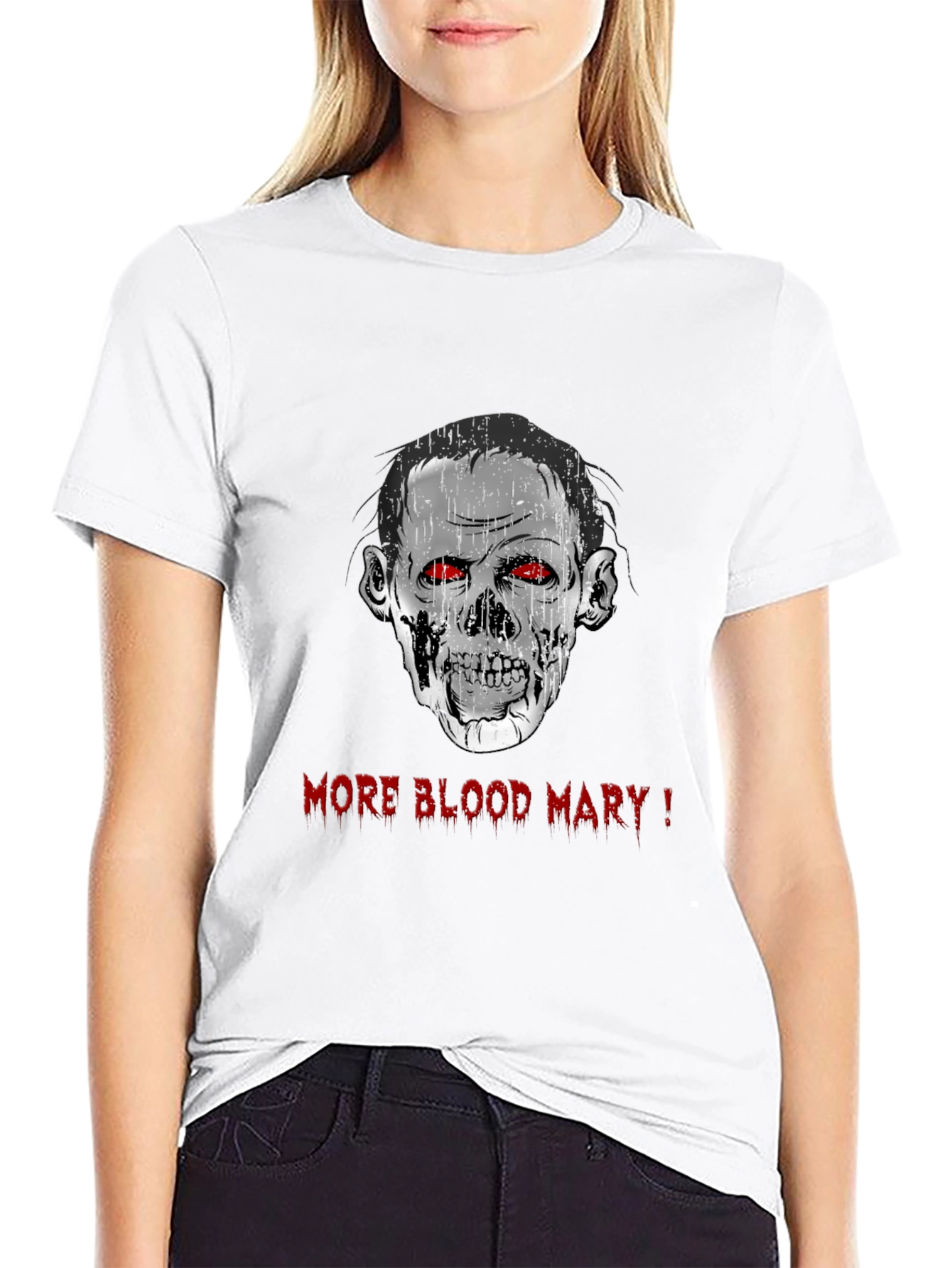 Zombie More Blood Mary! Graphic Black T-Shirt