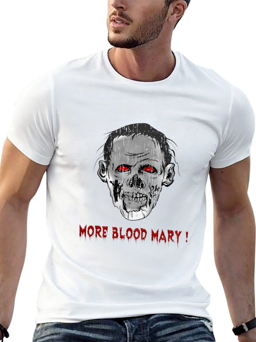 Zombie More Blood Mary! Graphic Black T-Shirt