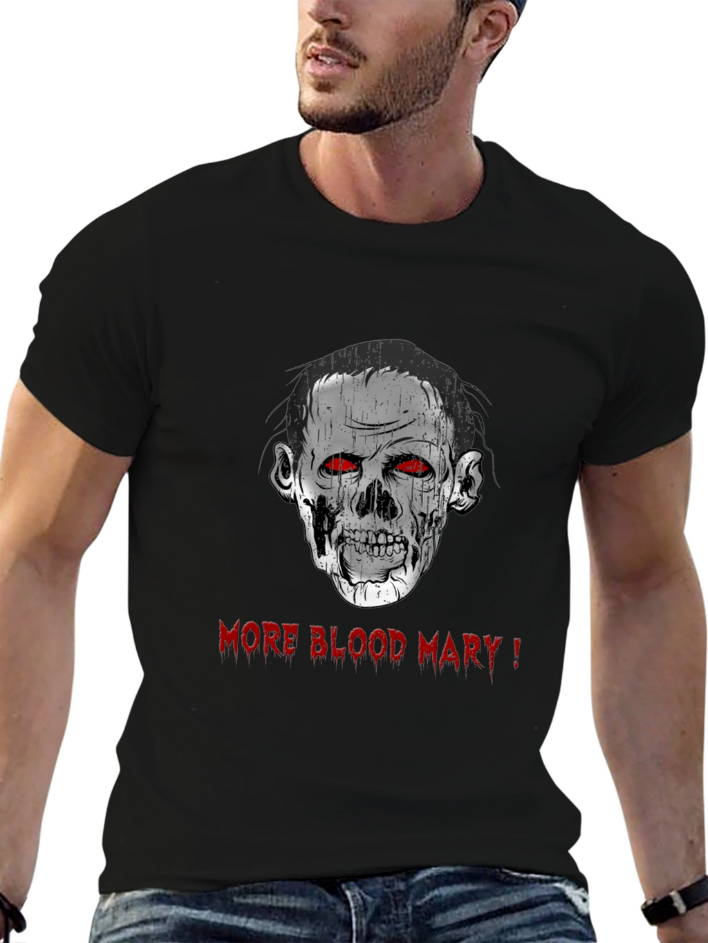 Zombie More Blood Mary! Graphic Black T-Shirt