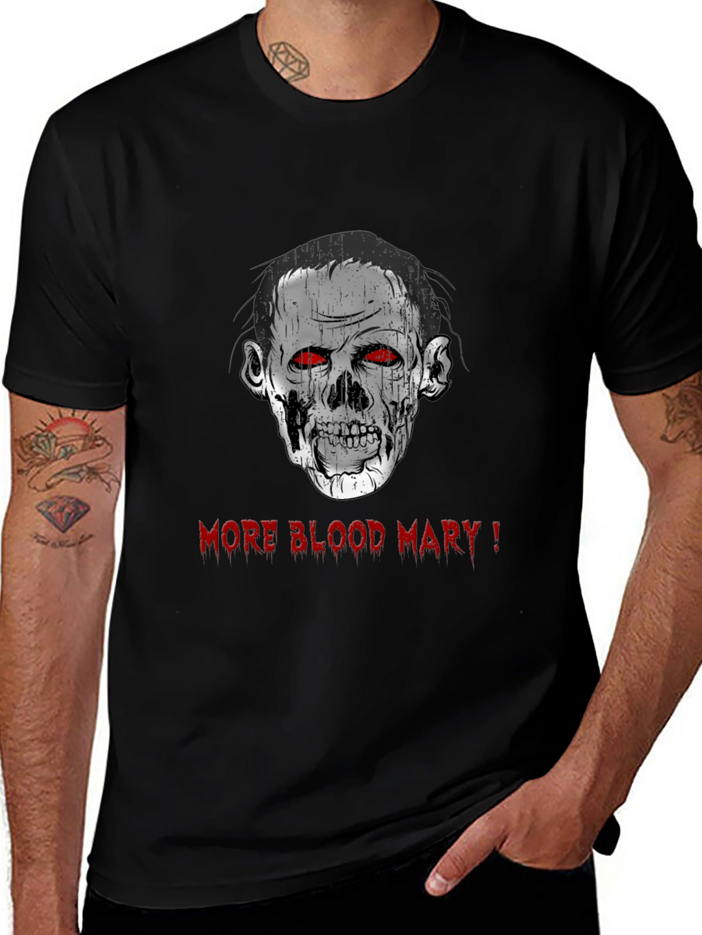 Zombie More Blood Mary! Graphic Black T-Shirt