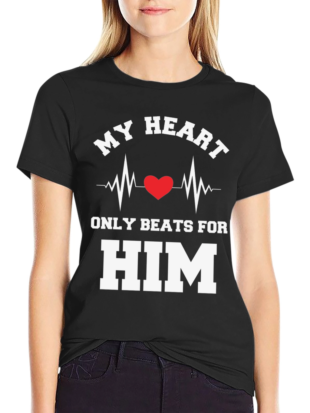 My Heart Beats For Him T-Shirt