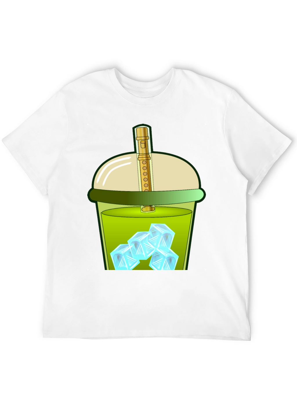 Iced Drink Graphic Tee - Trendy and Fun