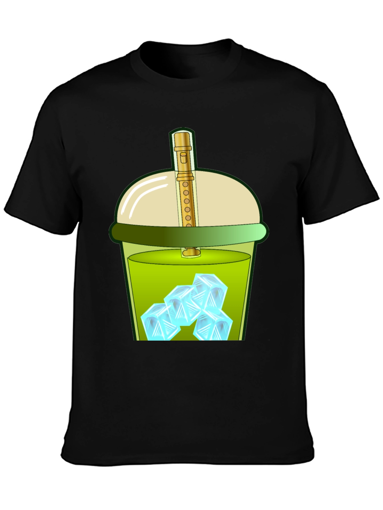 Iced Drink Graphic Tee - Trendy and Fun