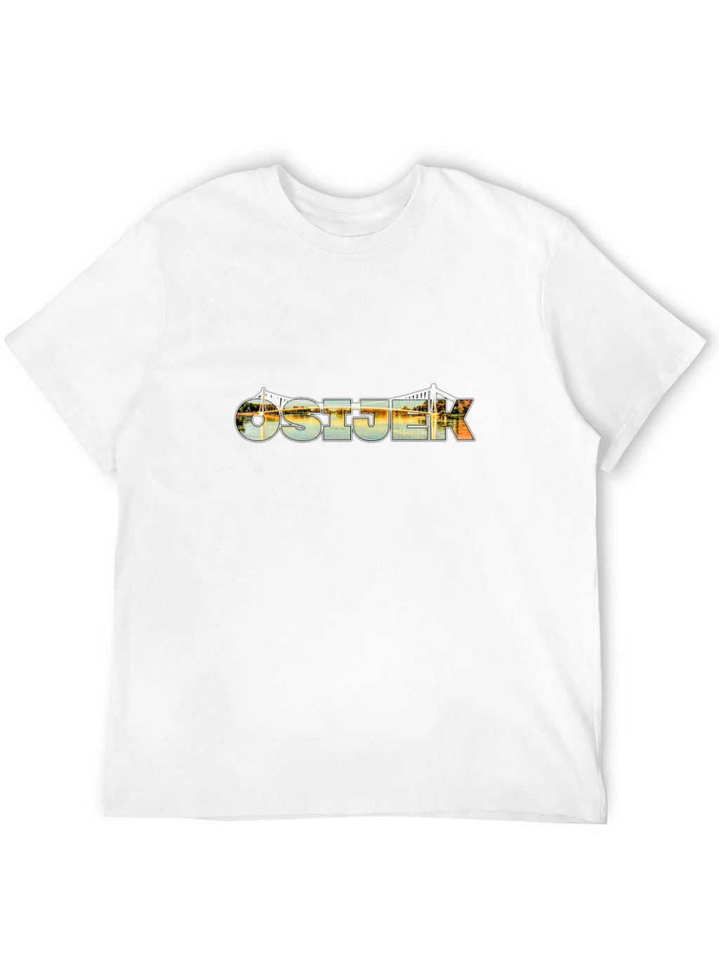 Osijek Bridge Graphic Black T-Shirt