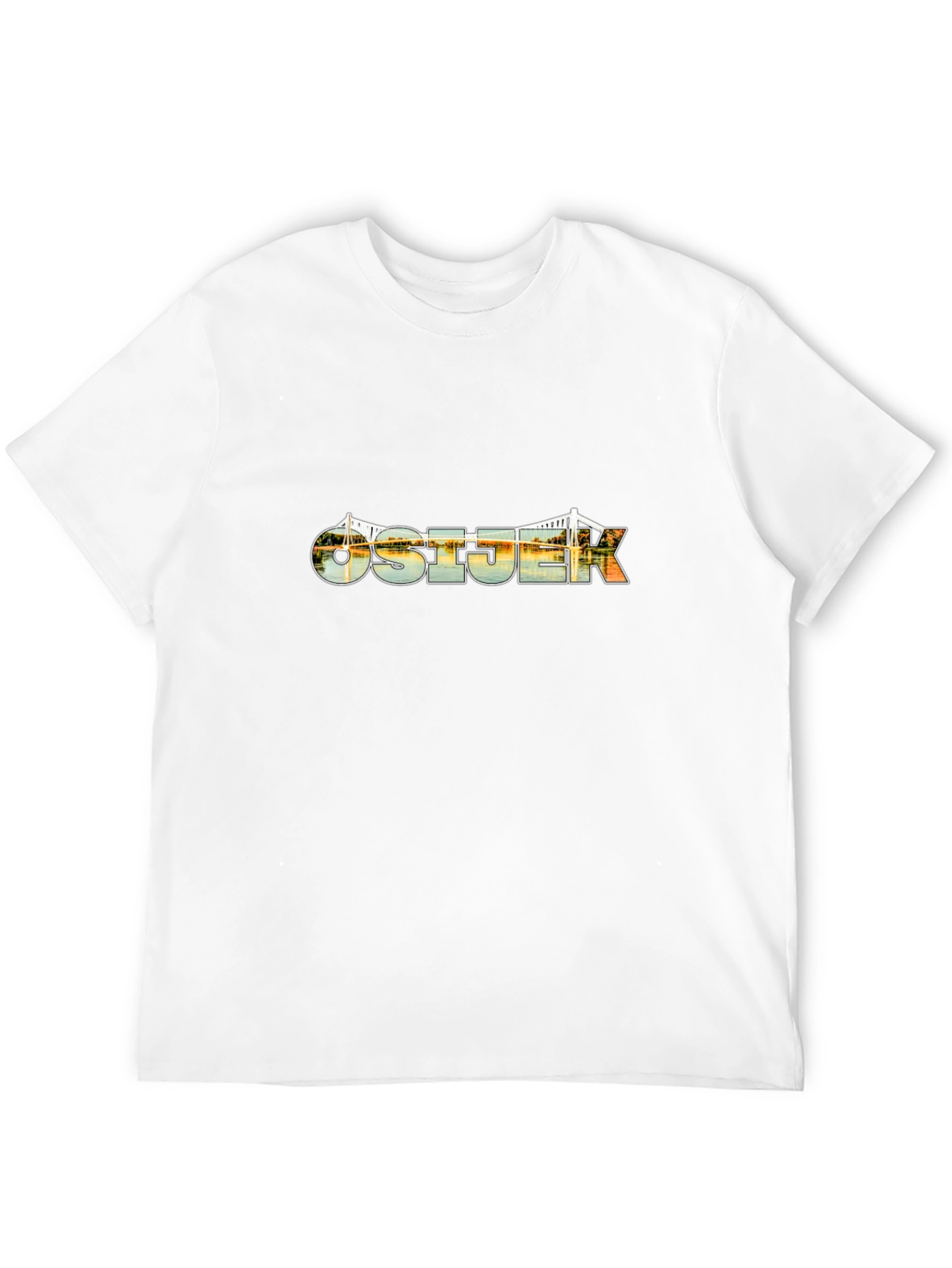 Osijek Bridge Graphic Black T-Shirt