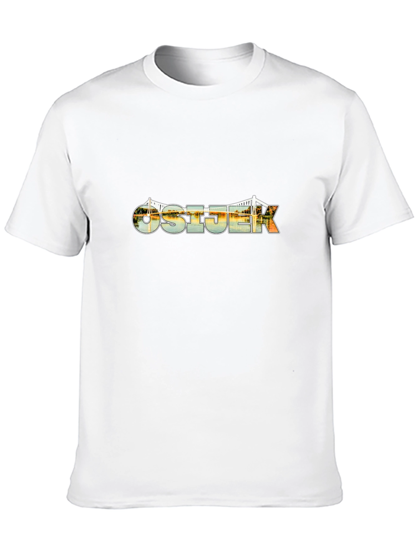 Osijek Bridge Graphic Black T-Shirt