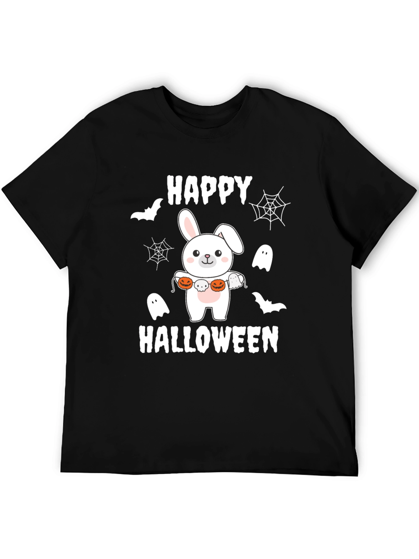Happy Halloween Bunny T-Shirt - Spooky Cute Tee