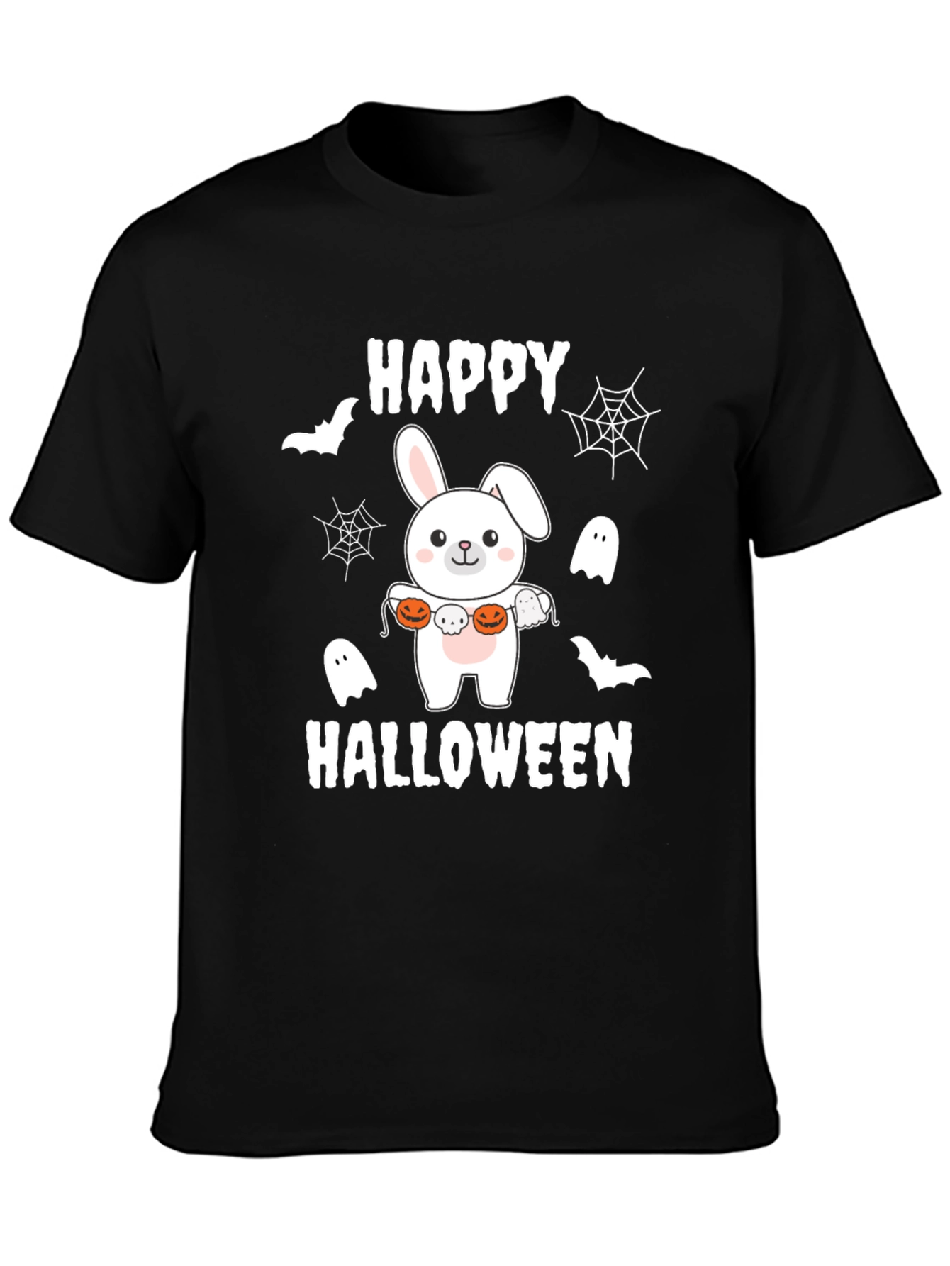 Happy Halloween Bunny T-Shirt - Spooky Cute Tee