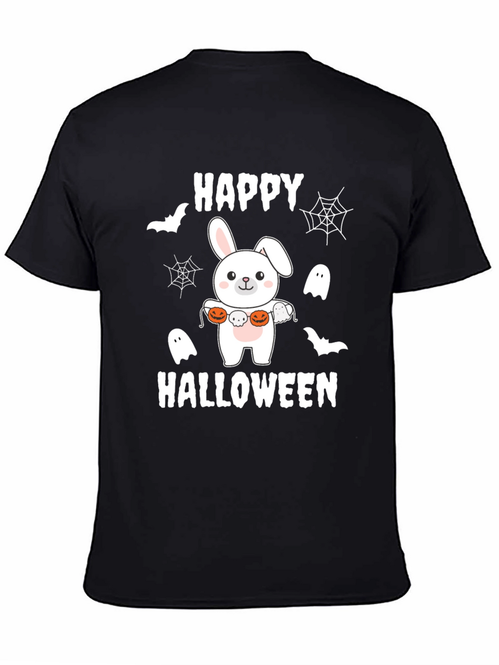 Happy Halloween Bunny T-Shirt - Spooky Cute Tee