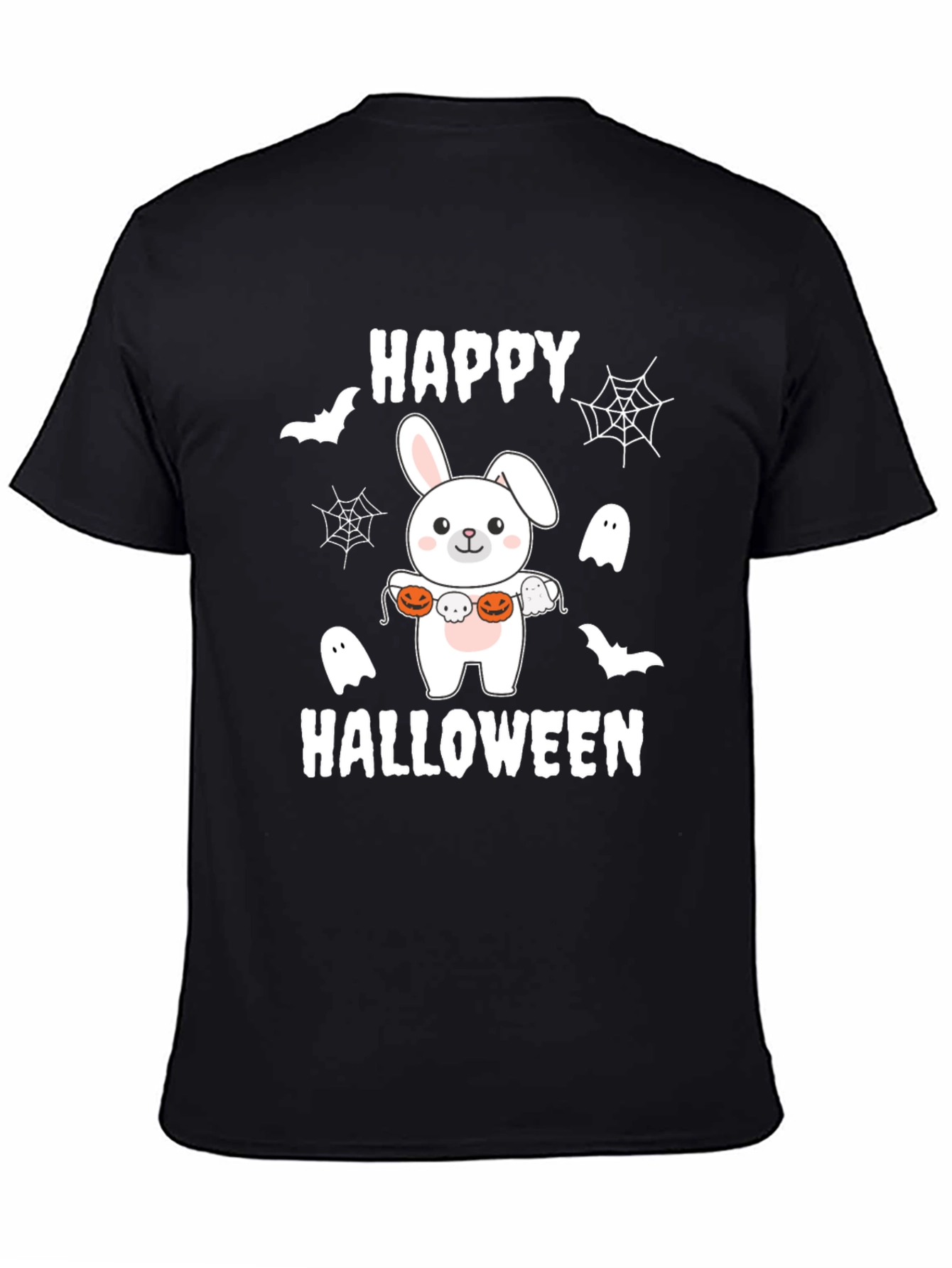 Happy Halloween Bunny T-Shirt - Spooky Cute Tee