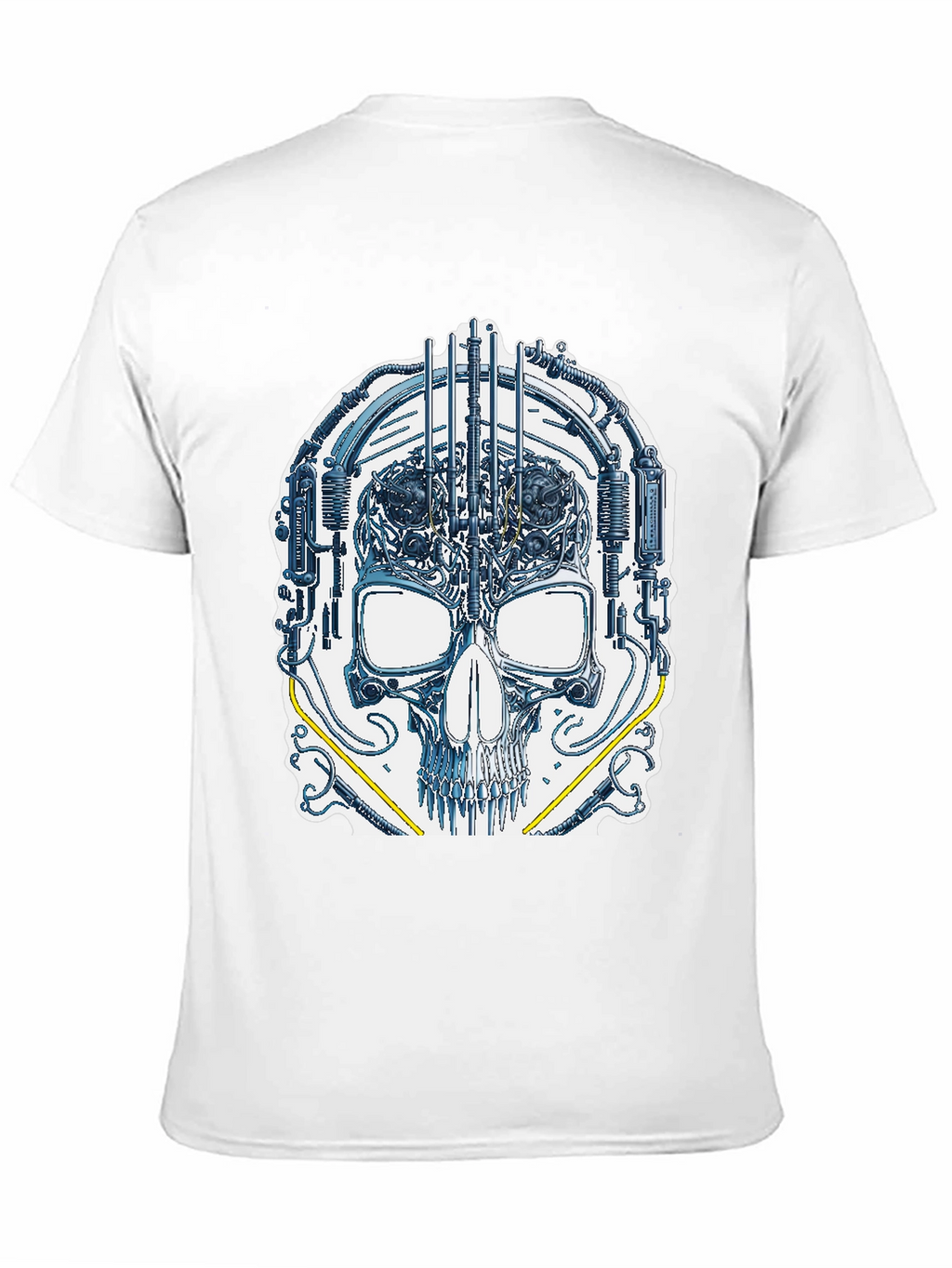 Cyber Skull Graphic T-Shirt - Unique Design