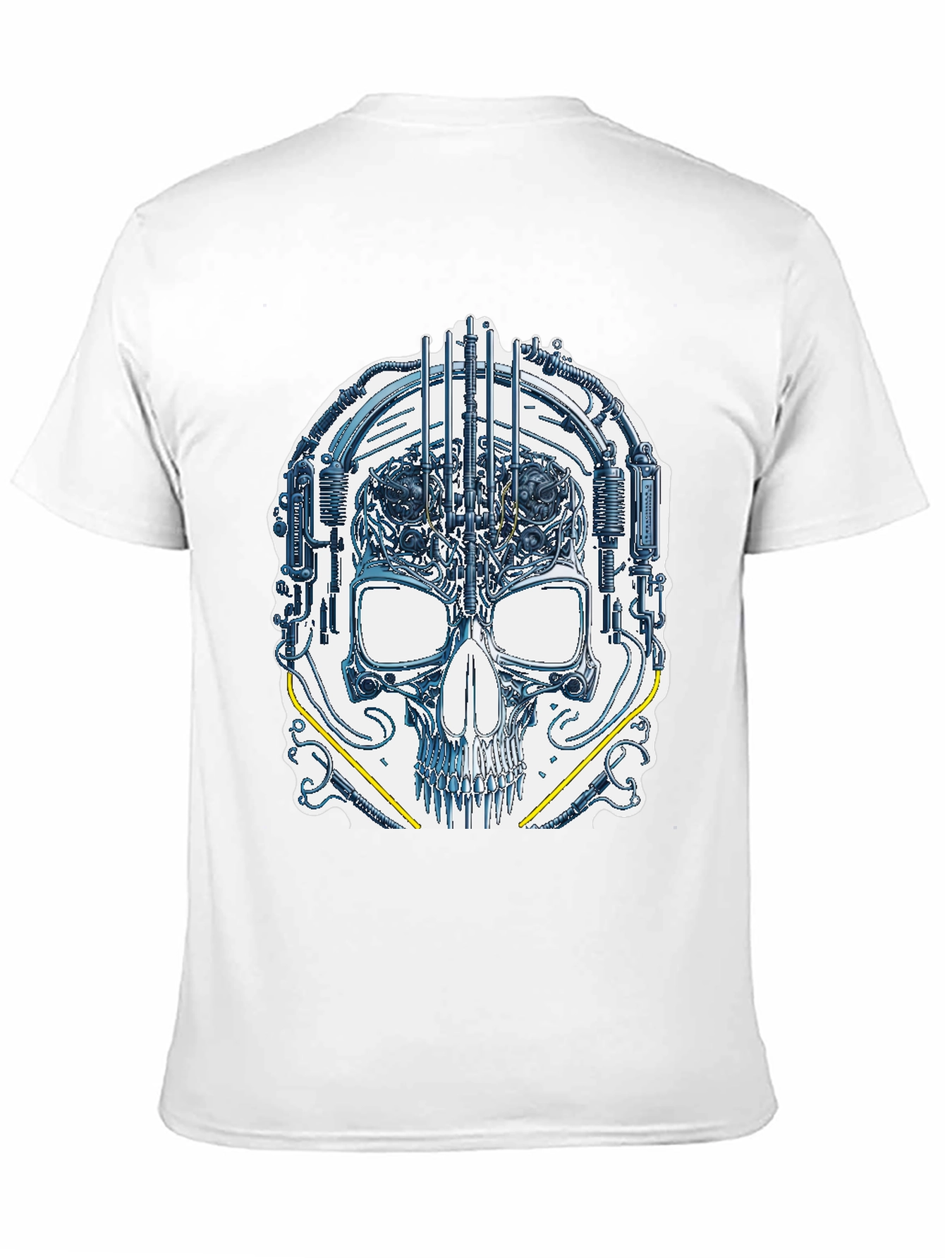 Cyber Skull Graphic T-Shirt - Unique Design