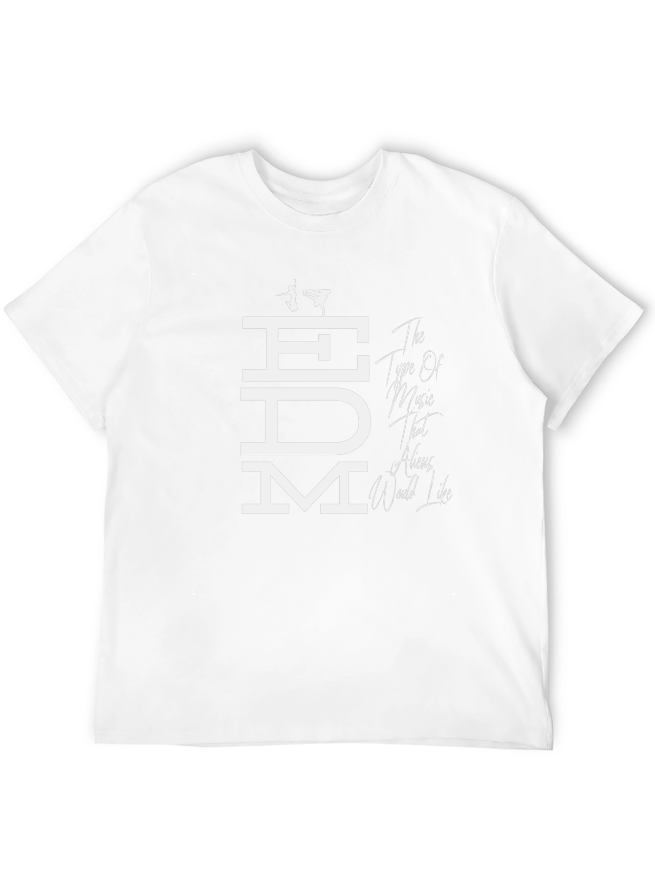 EDM Aliens Would Like Graphic Tee - Black T-Shirt