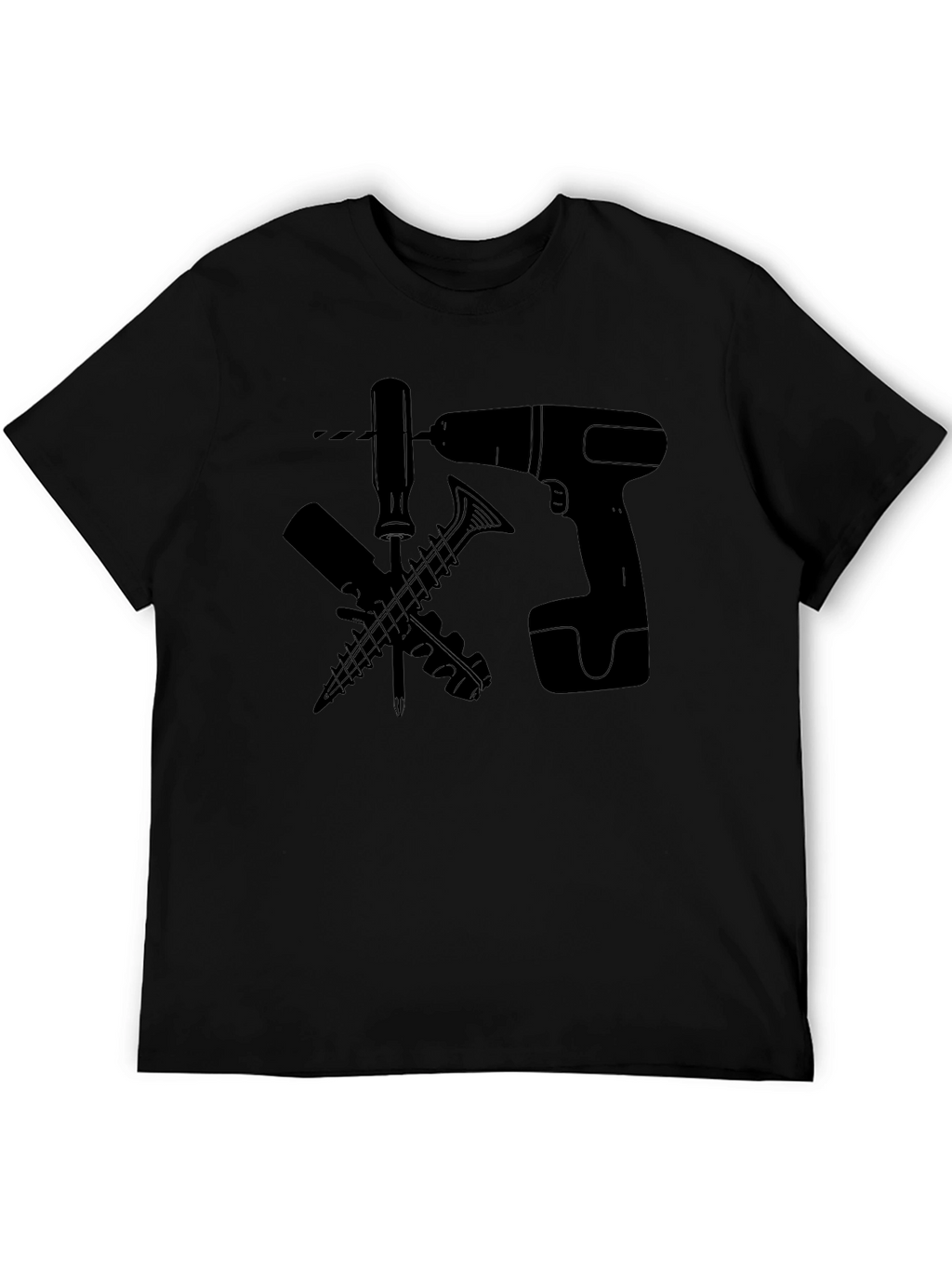DIY Tools Graphic Tee - Black Cotton