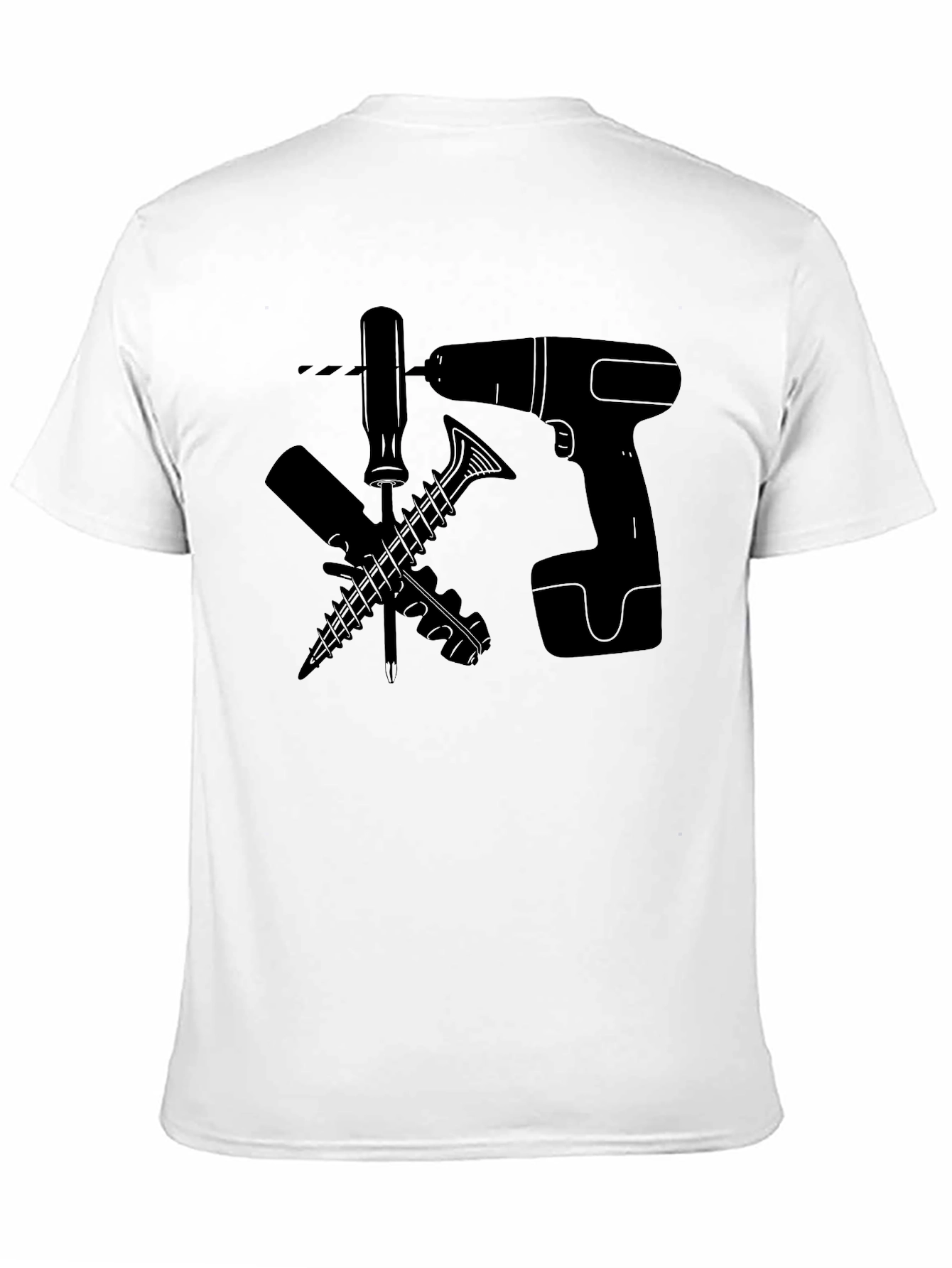 DIY Tools Graphic Tee - Black Cotton
