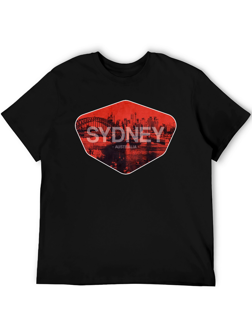 Sydney Australia Graphic Print Mens T-Shirt