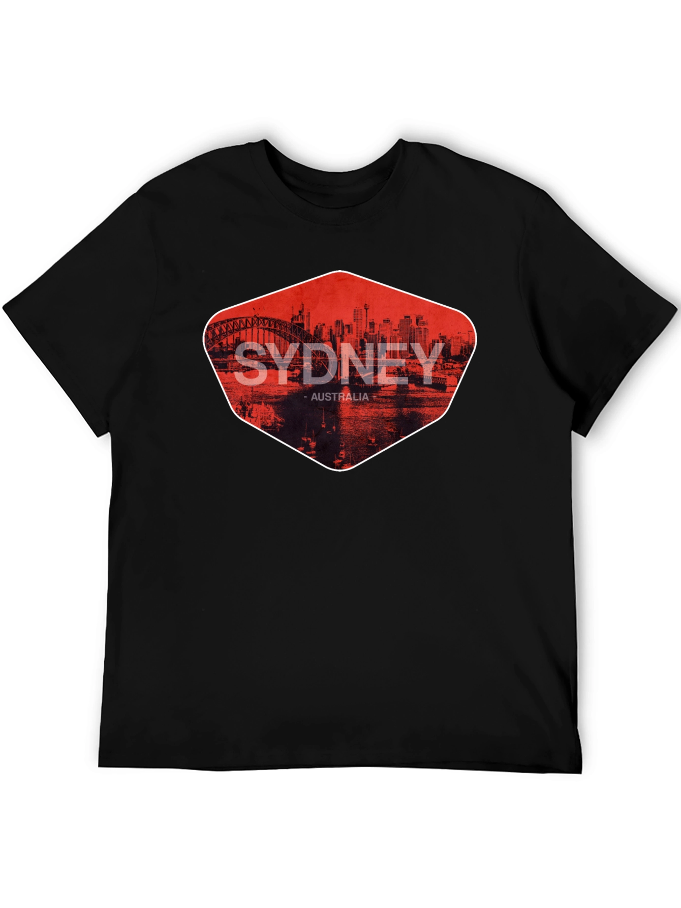 Sydney Australia Graphic Print Mens T-Shirt