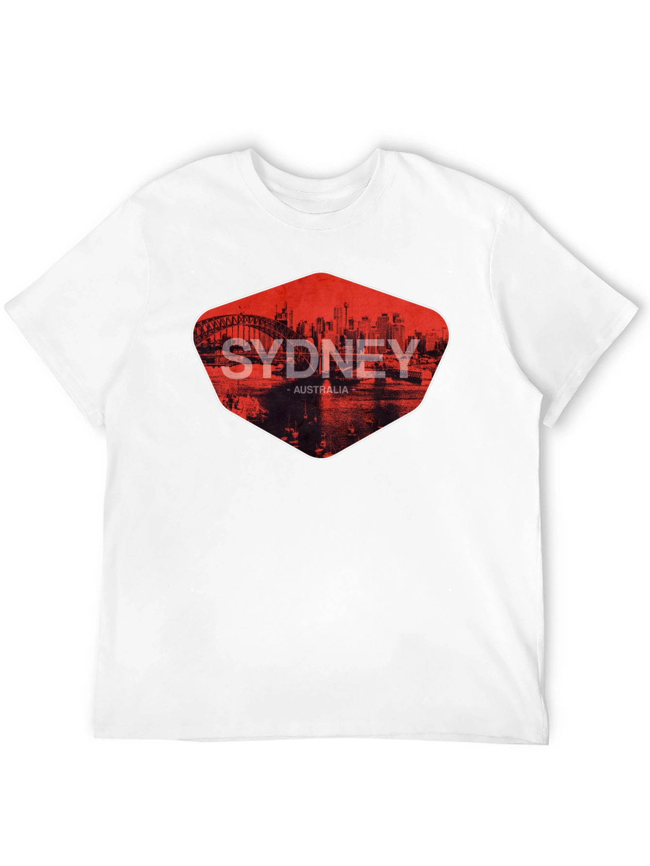 Sydney Australia Graphic Print Mens T-Shirt