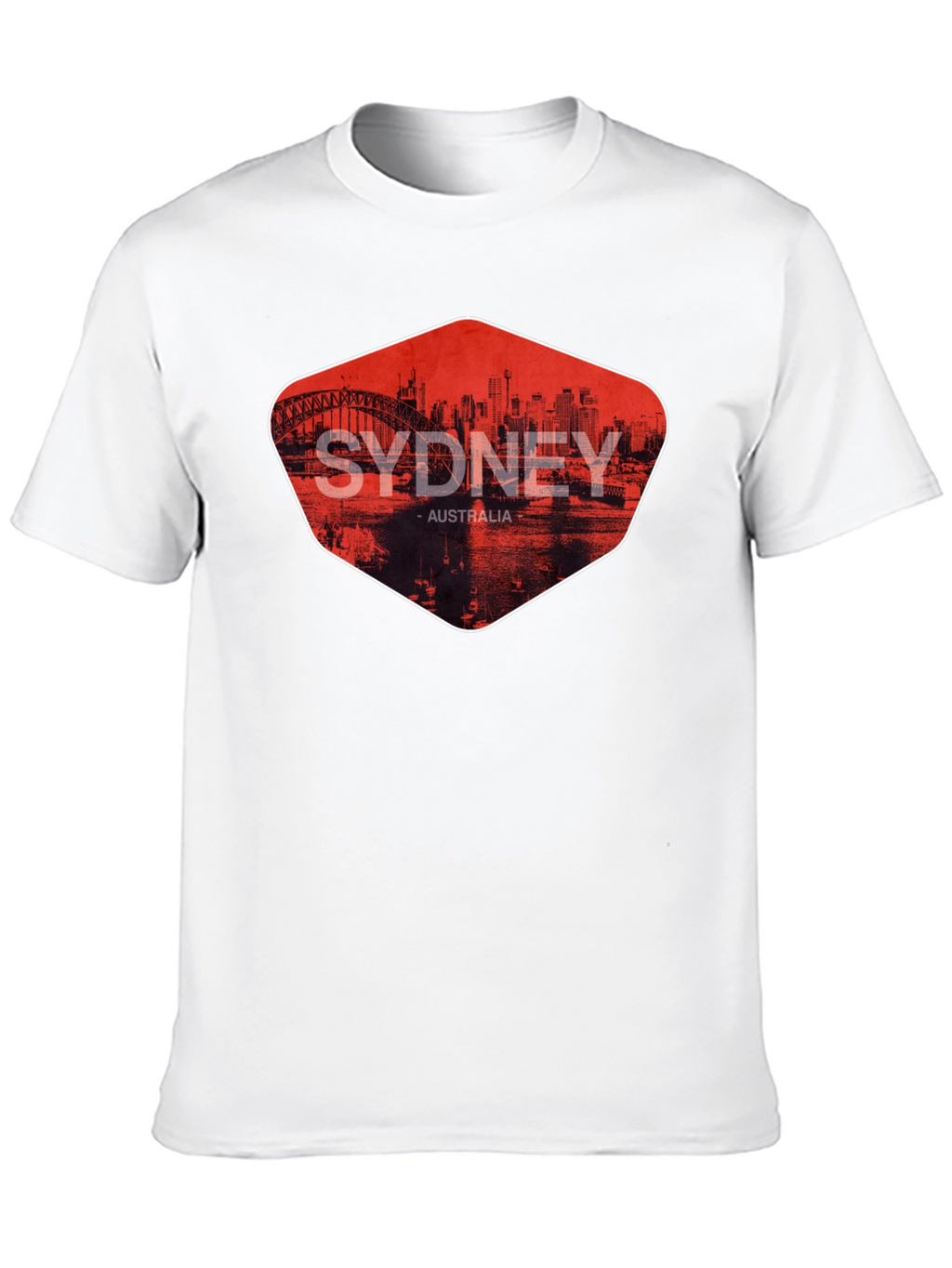 Sydney Australia Graphic Print Mens T-Shirt