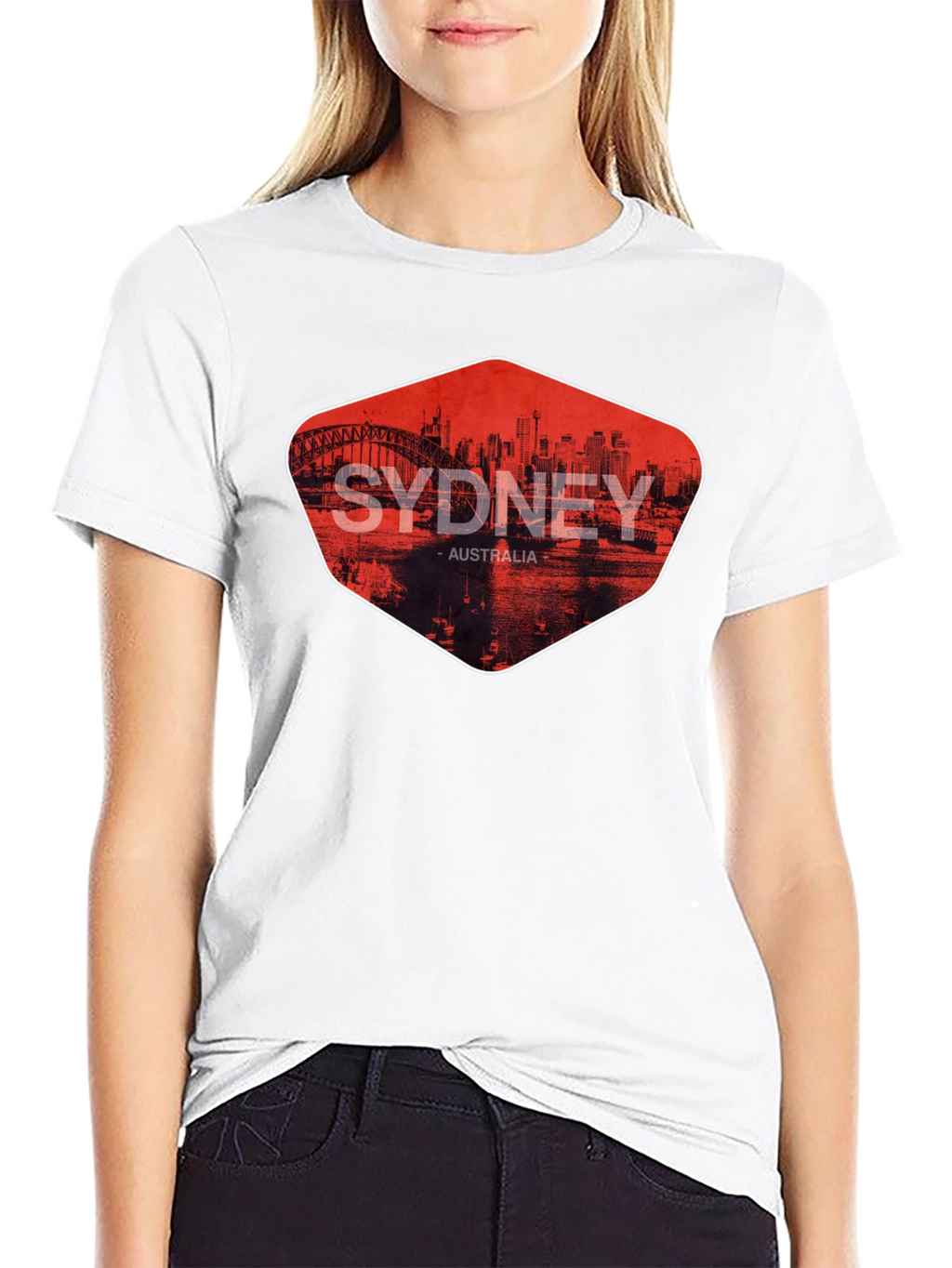 Sydney Australia Graphic Print Mens T-Shirt