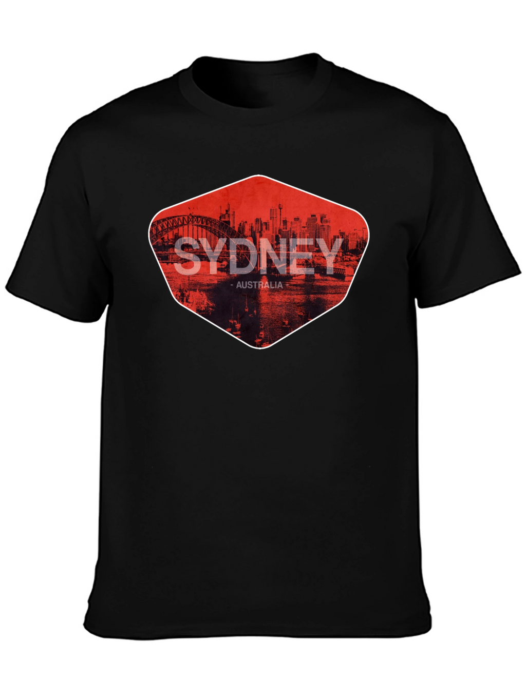 Sydney Australia Graphic Print Mens T-Shirt