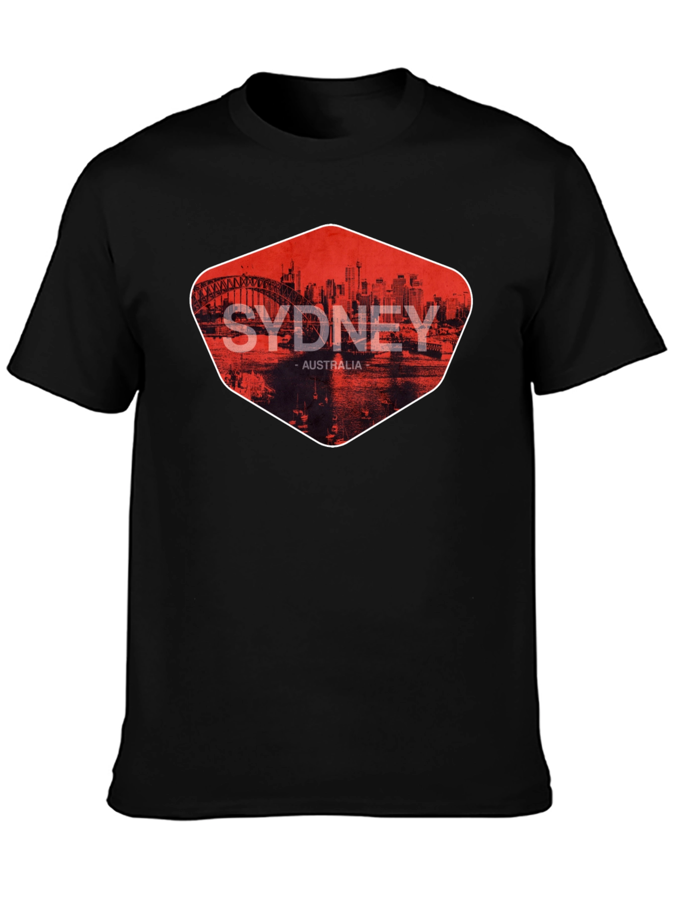 Sydney Australia Graphic Print Mens T-Shirt